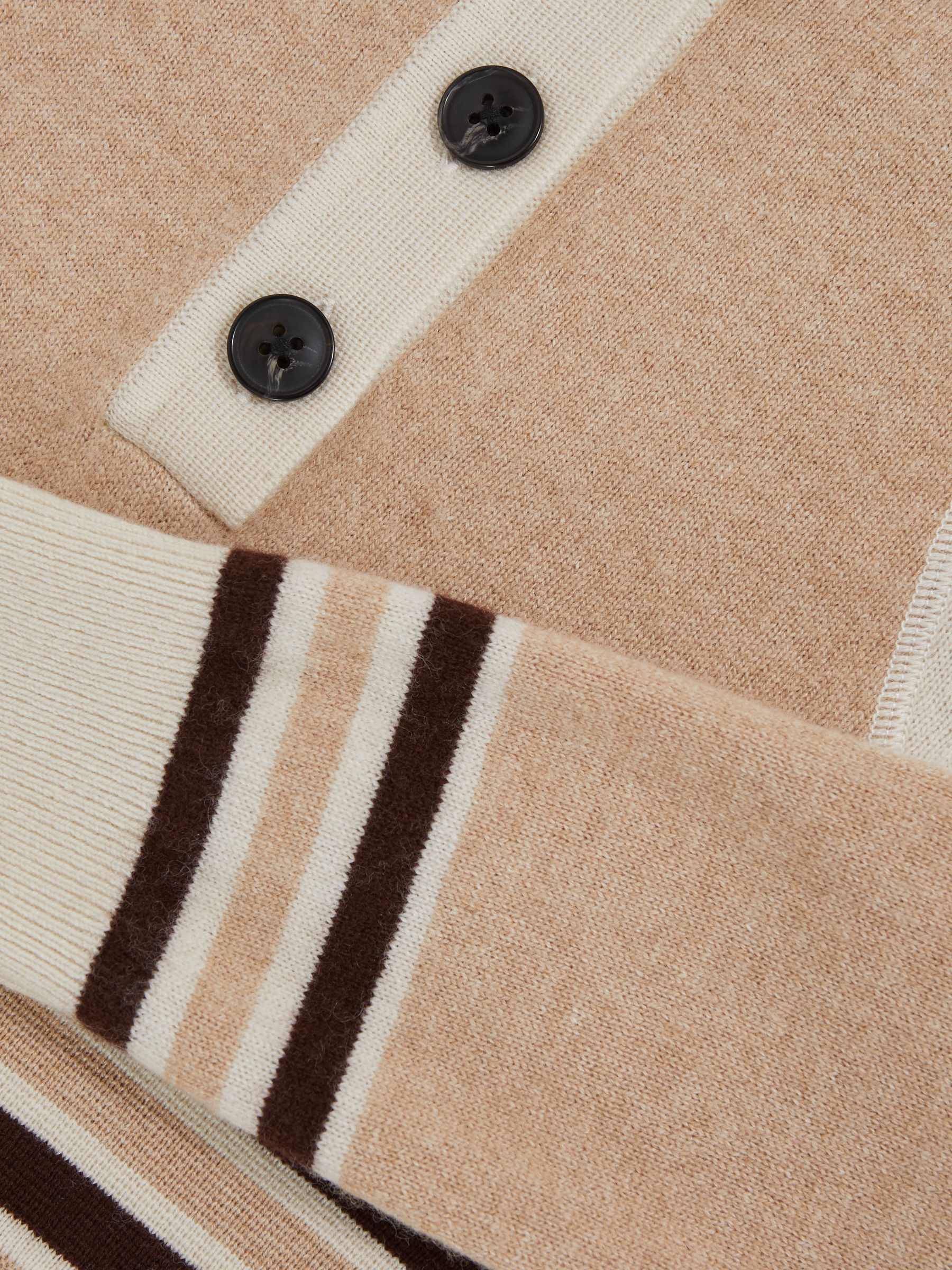 13-14 yrs Wool-Blend Funnel-Neck Knit Dress With Cashmere in Neutral - Image 4 of 4