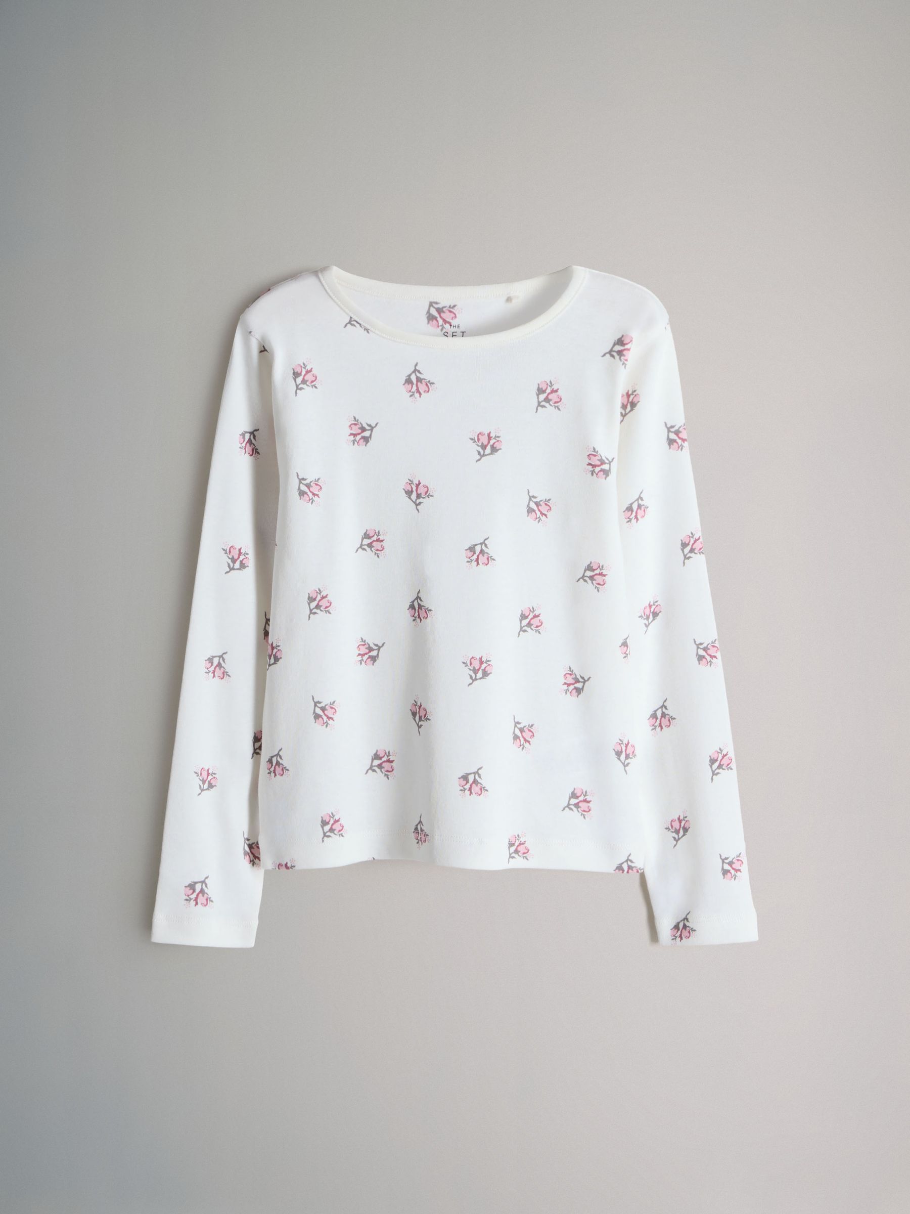 Pink/White - 4 Pack Snuggle Fit Cotton Jersey Pyjamas Set - Image 3 of 6