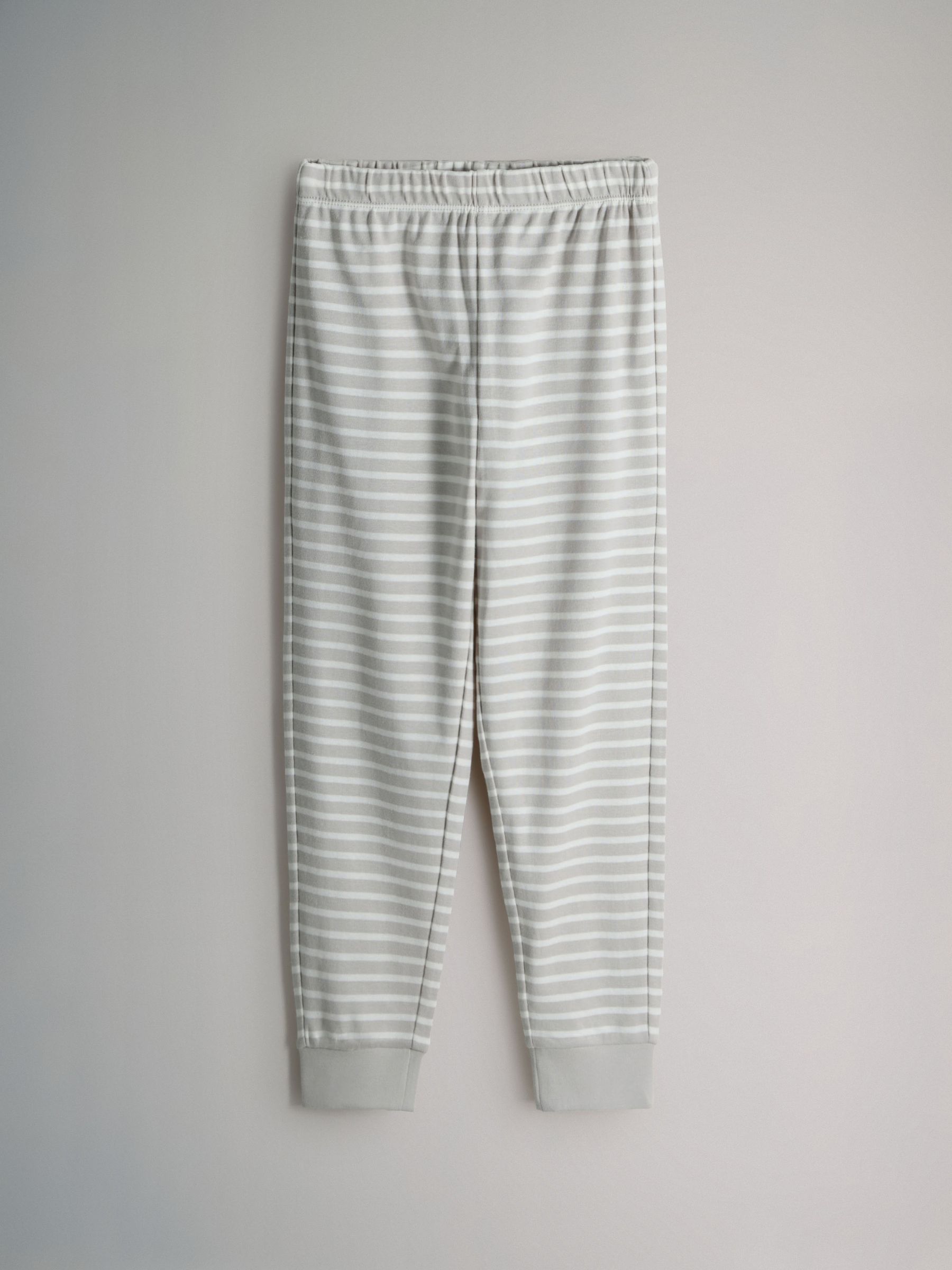 Pink/White - 4 Pack Snuggle Fit Cotton Jersey Pyjamas Set - Image 5 of 6