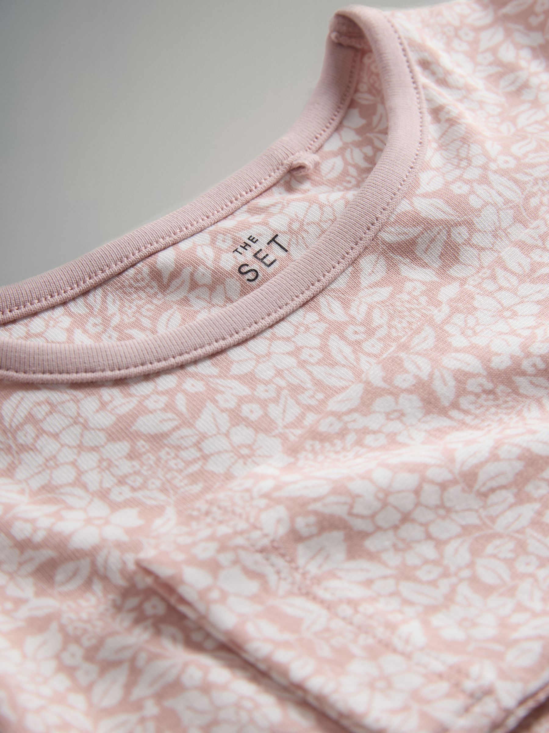 Pink/White - 4 Pack Snuggle Fit Cotton Jersey Pyjamas Set - Image 6 of 6