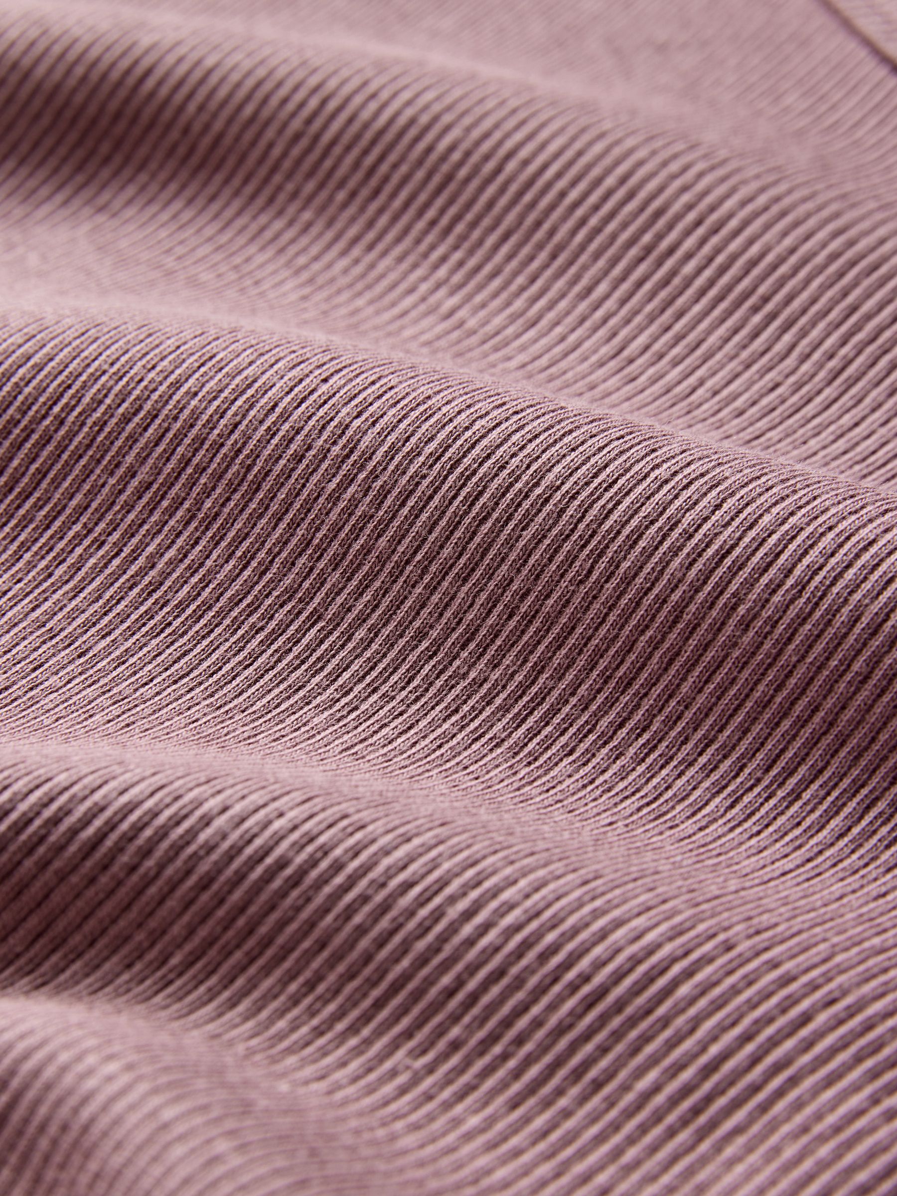 Brown/Purple/Pink/White - 4 Pack Scoop Neck 3/4 Sleeve Ribbed T-Shirts - Image 11 of 11