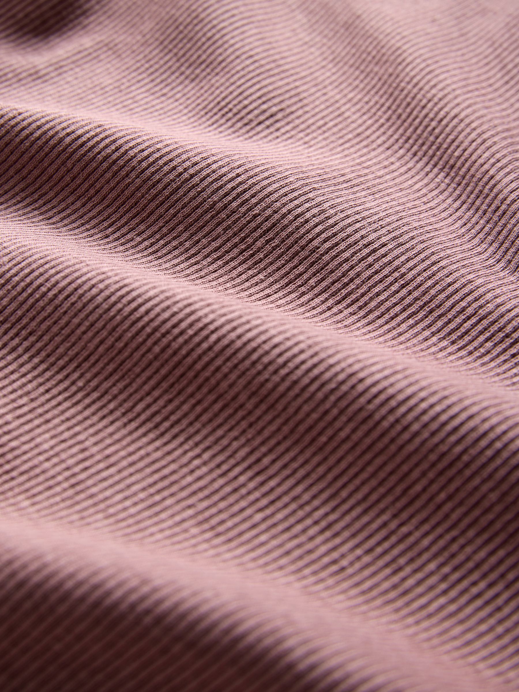 Purple/Brown/Pink/Stone - 4 Pack V-Neck Ribbed Long Sleeve T-Shirts - Image 7 of 7