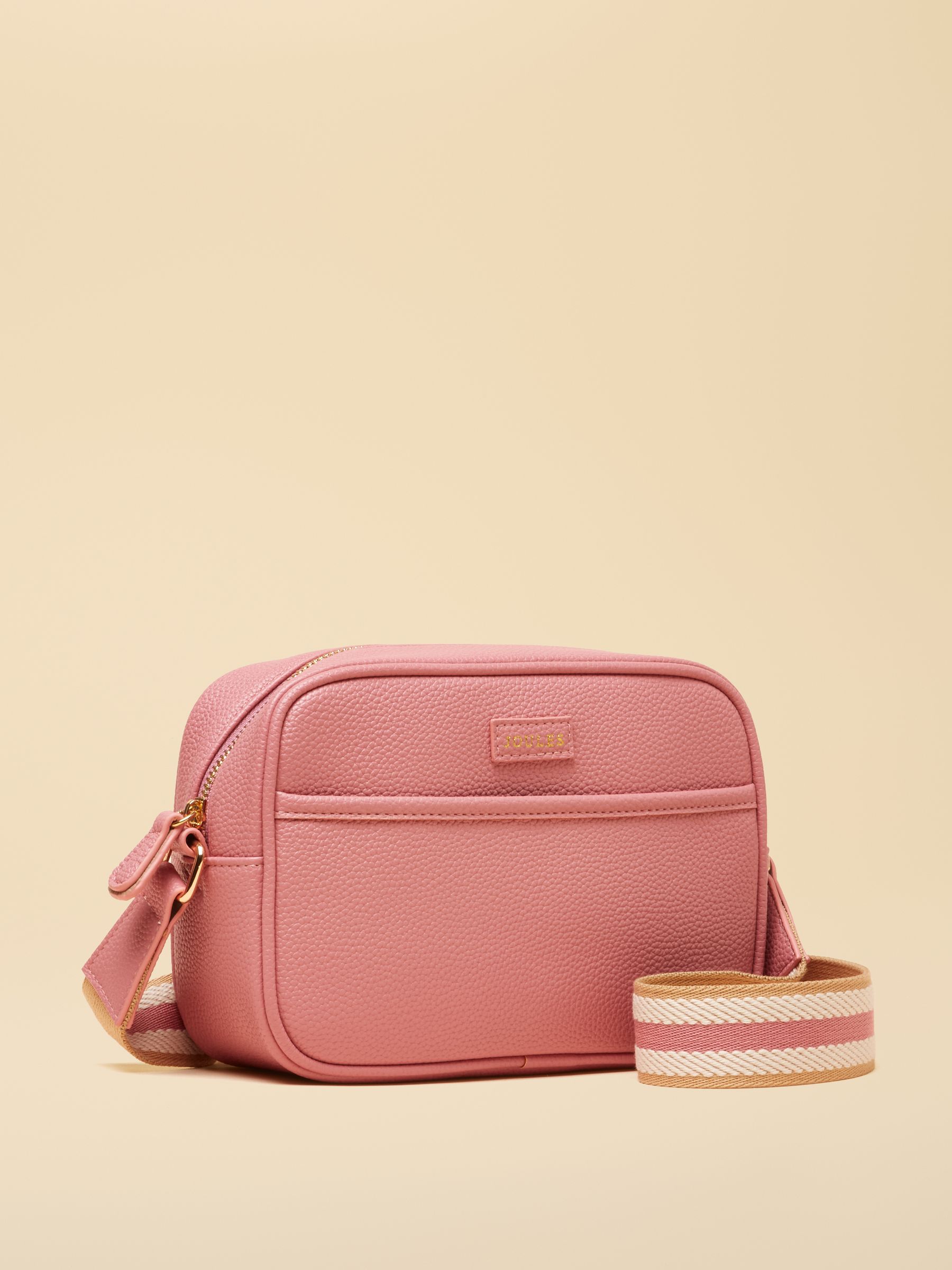 Trent Pink Adjustable Cross Body Bag with Front Pocket - Image 6 of 9