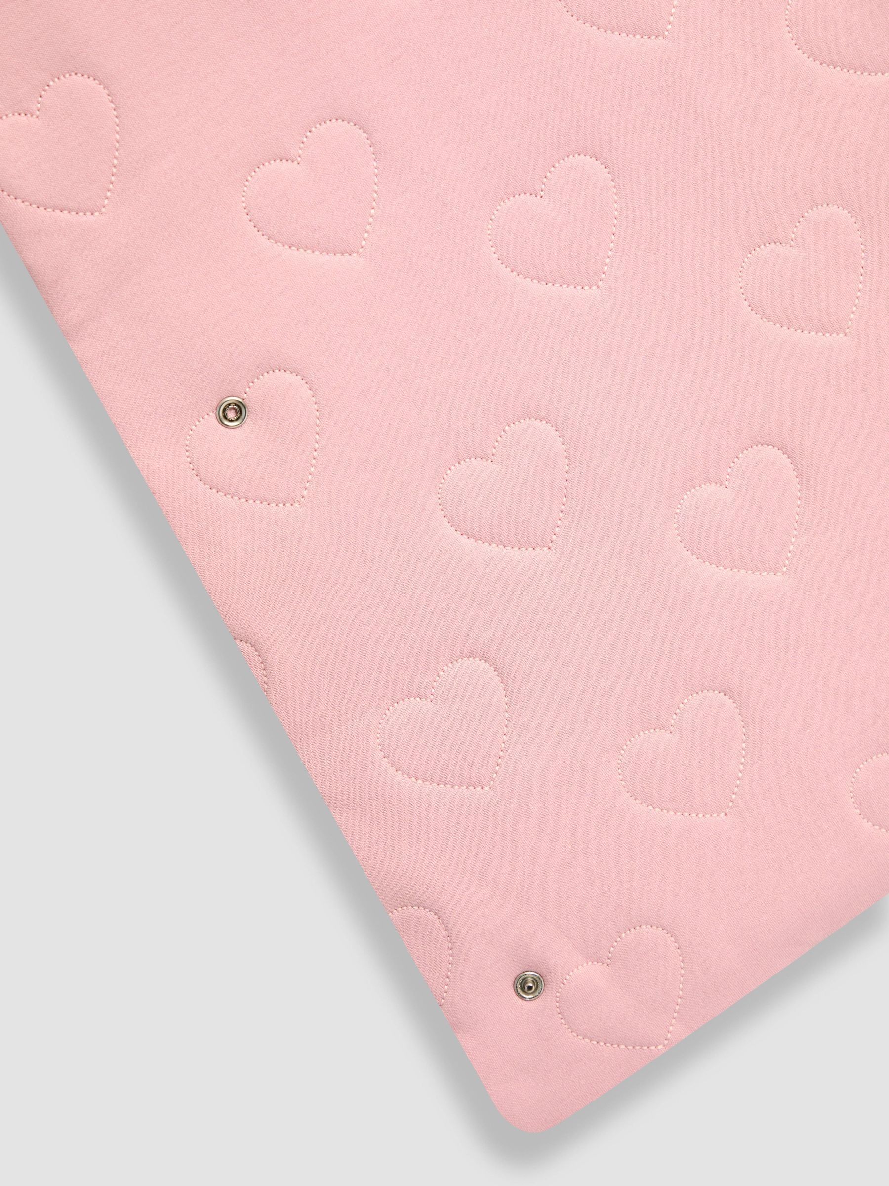 Pink Heart Quilted 2.5 Tog Toddler Sleeping Bag - Image 4 of 4