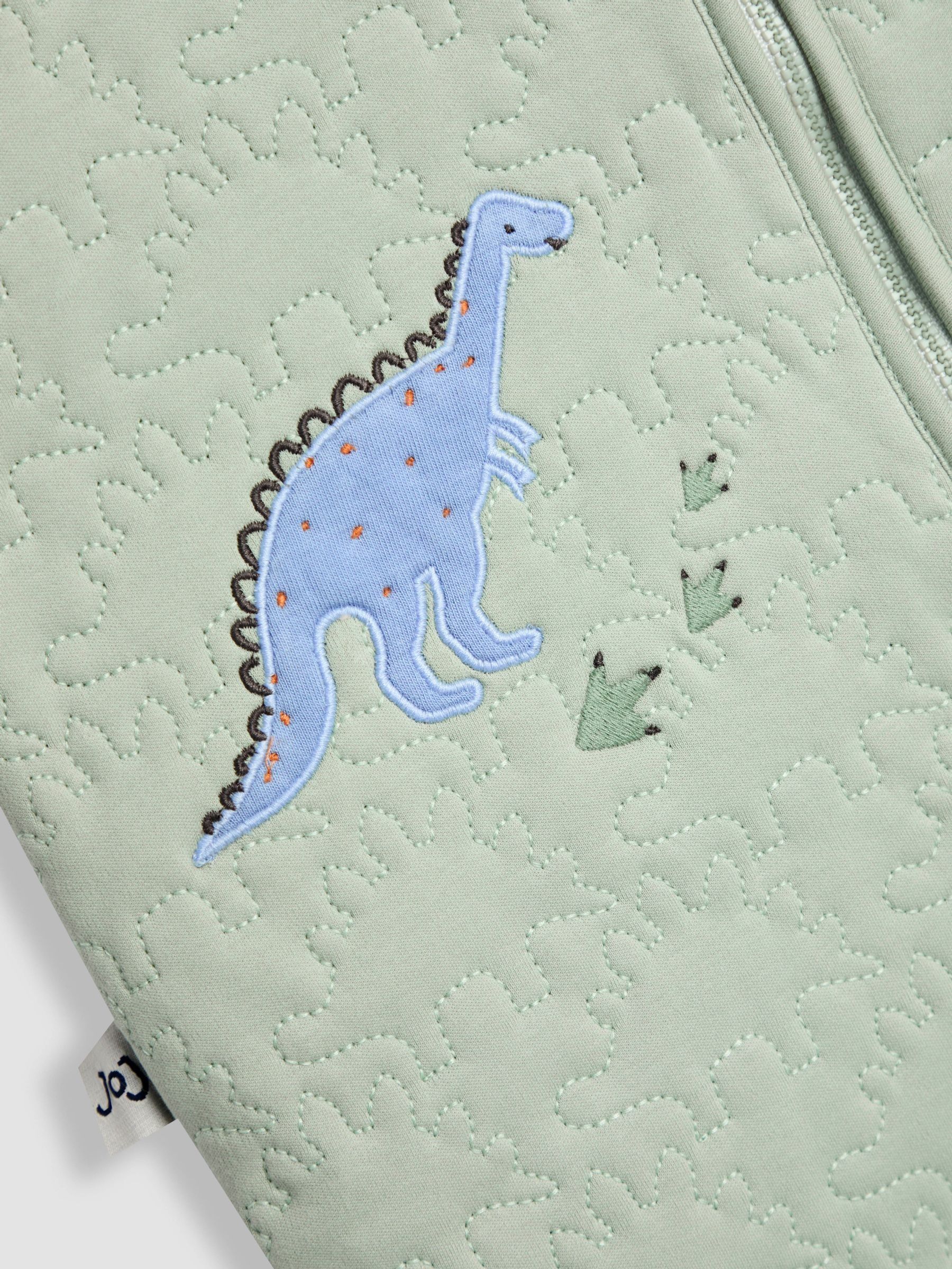 Dinosaur Quilted 2.5 Tog Toddler Sleeping Bag - Image 3 of 4