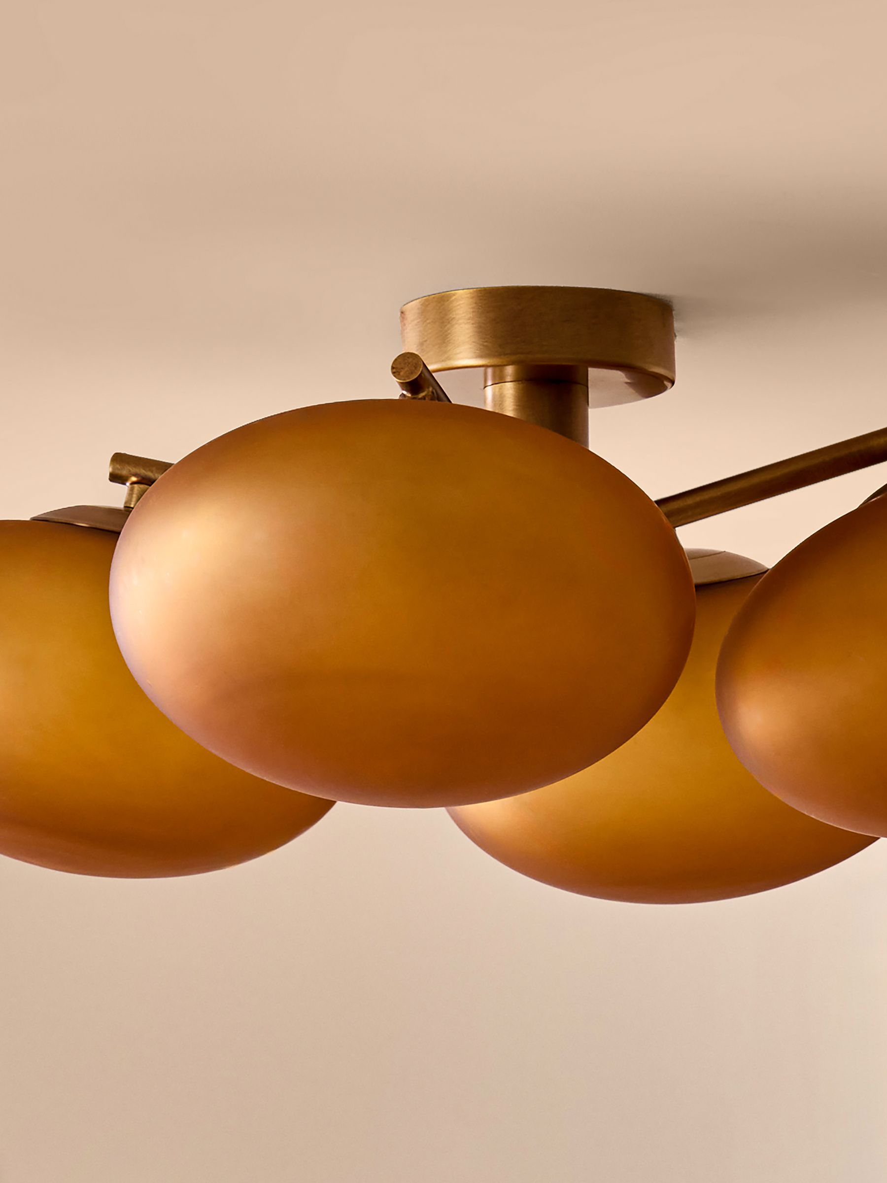 Spare Glass For Caleb Lighting Accessories in Amber Orange - Image 1 of 1