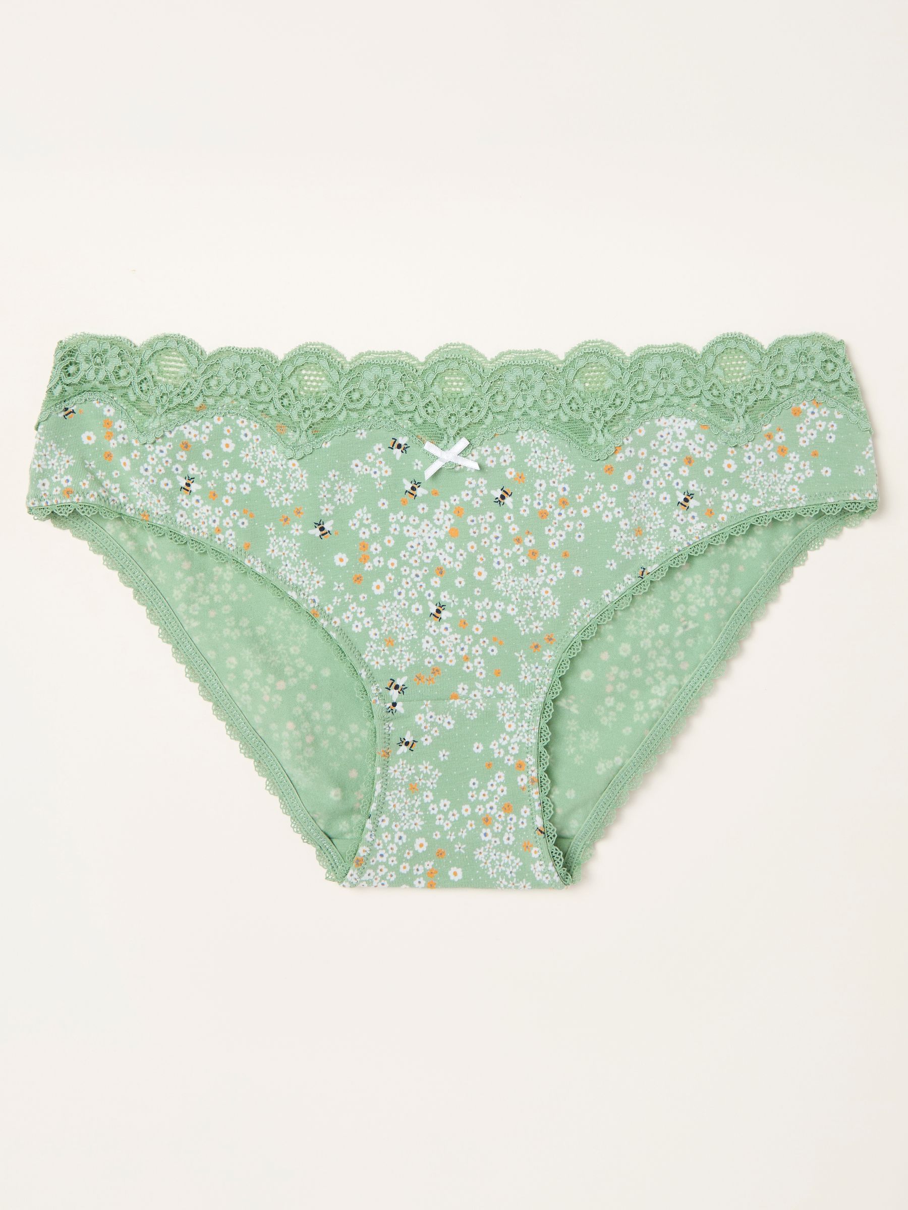Green Bee Floral Classic Knickers - Image 1 of 2