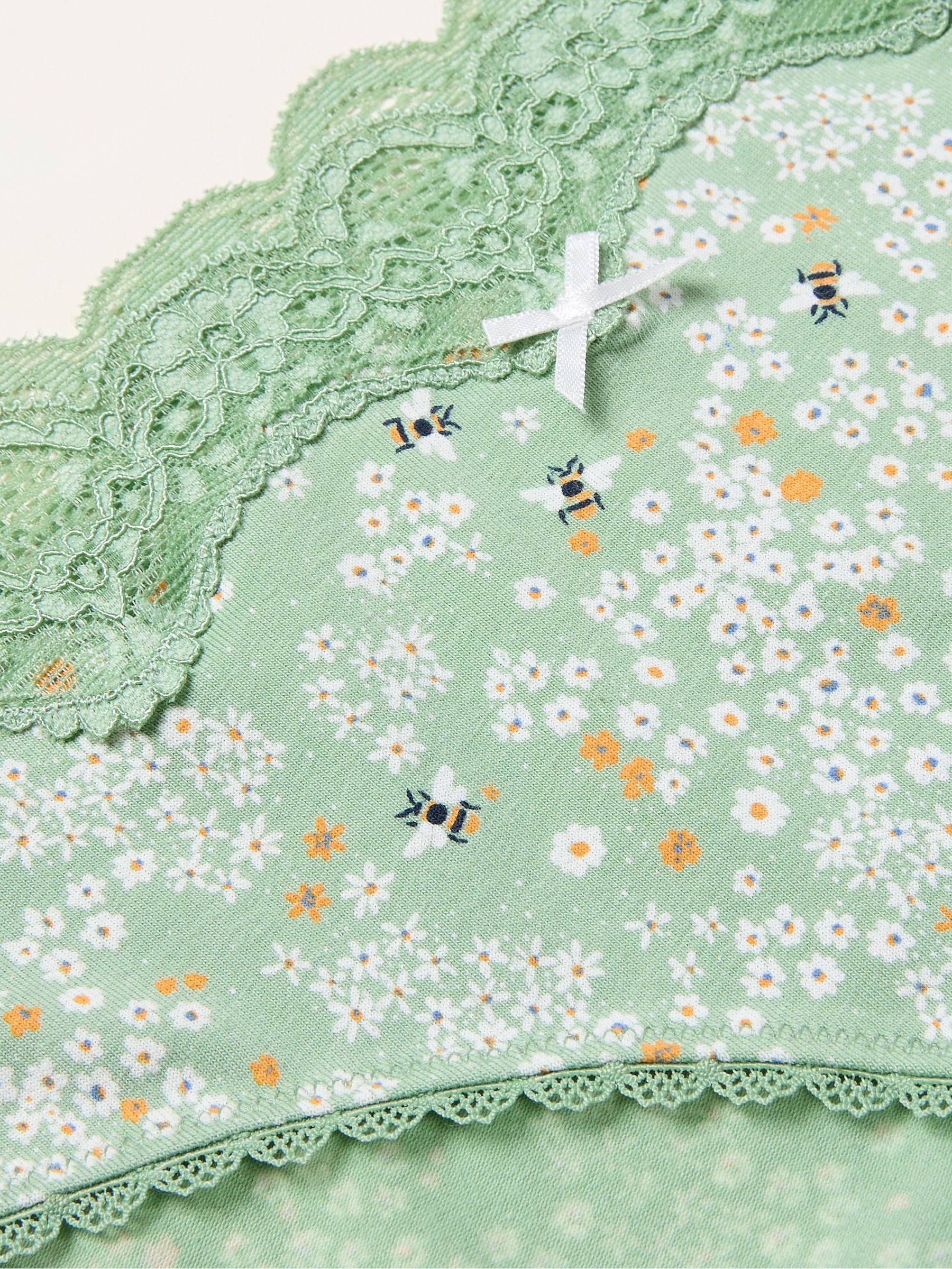 Green Bee Floral Classic Knickers - Image 2 of 2