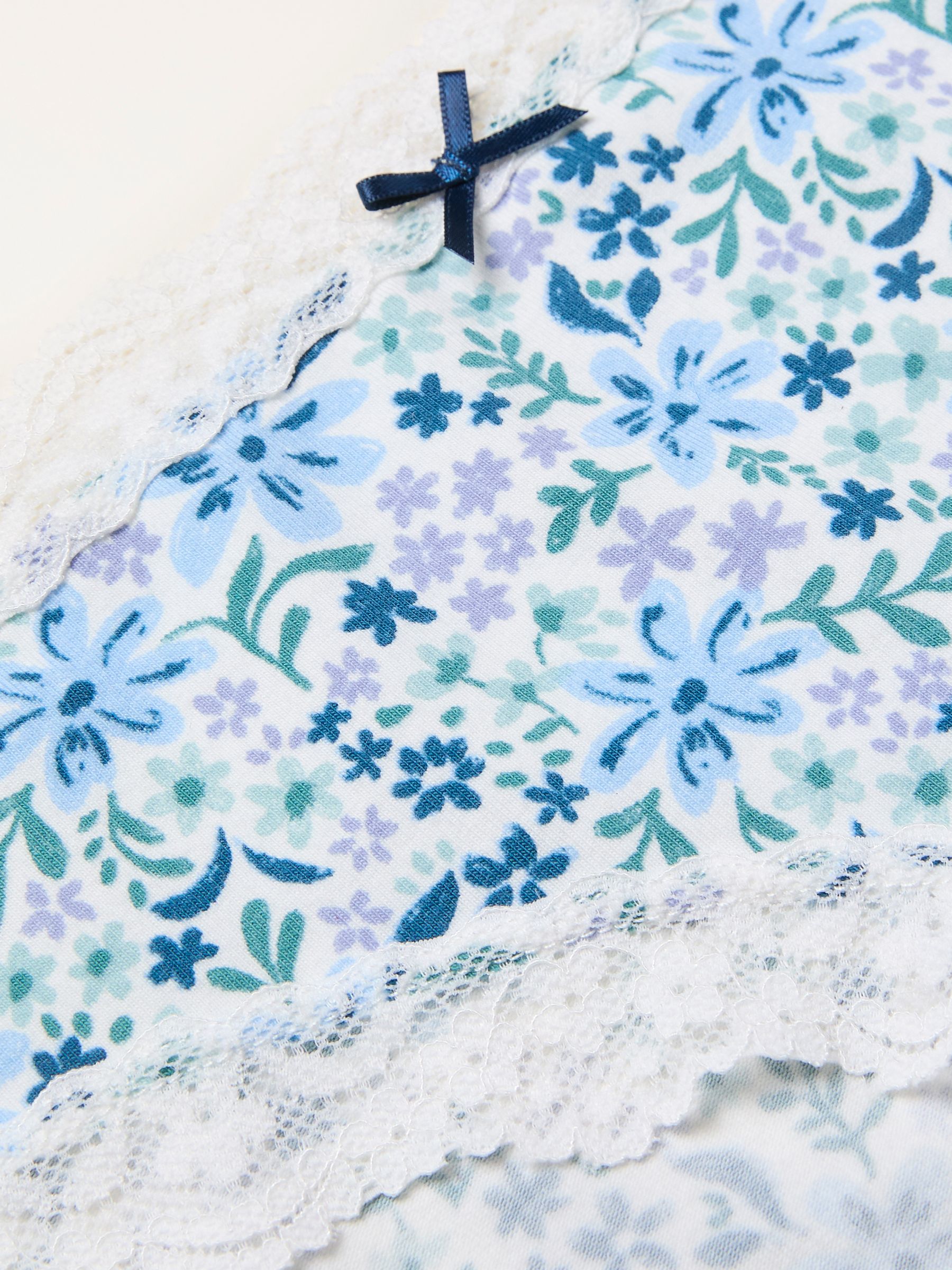 Ivory Floral Classic Knickers - Image 2 of 2