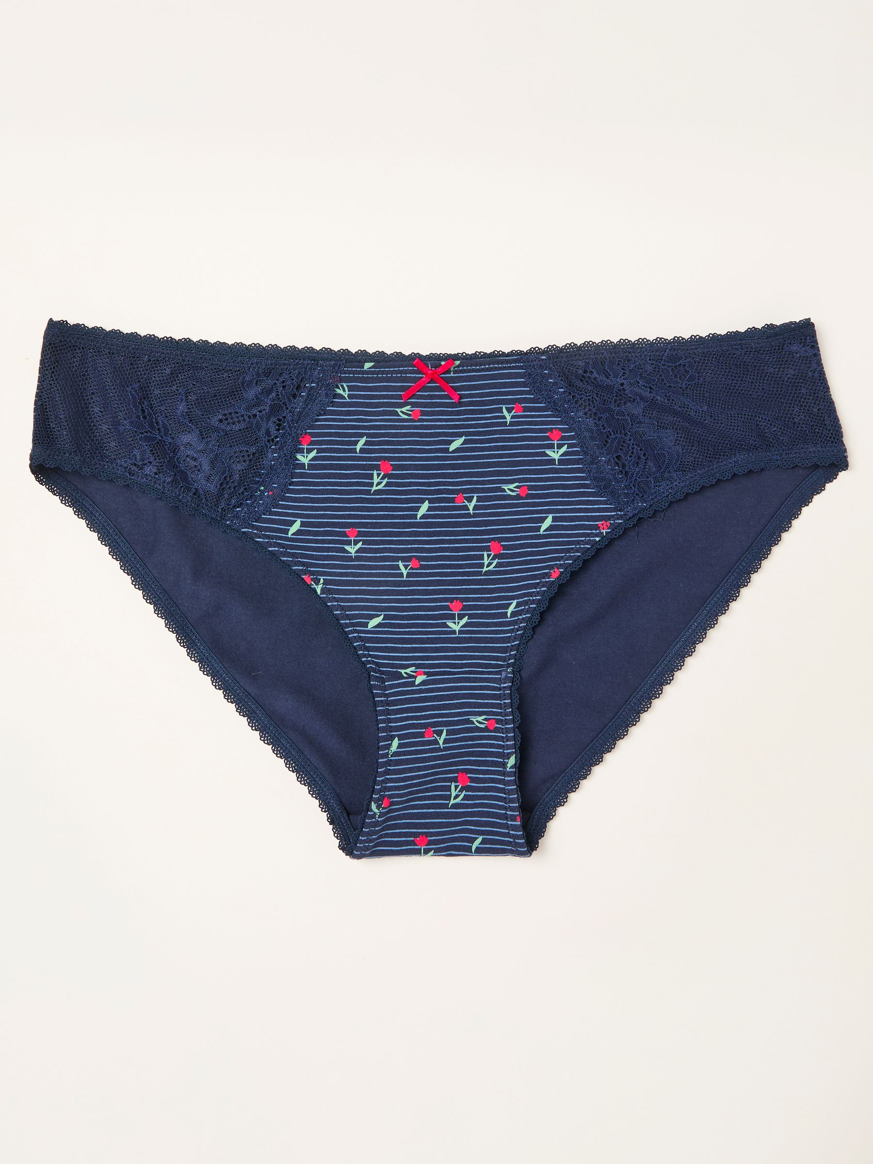 Navy Tulip Stripe Classic Knickers - Image 1 of 2
