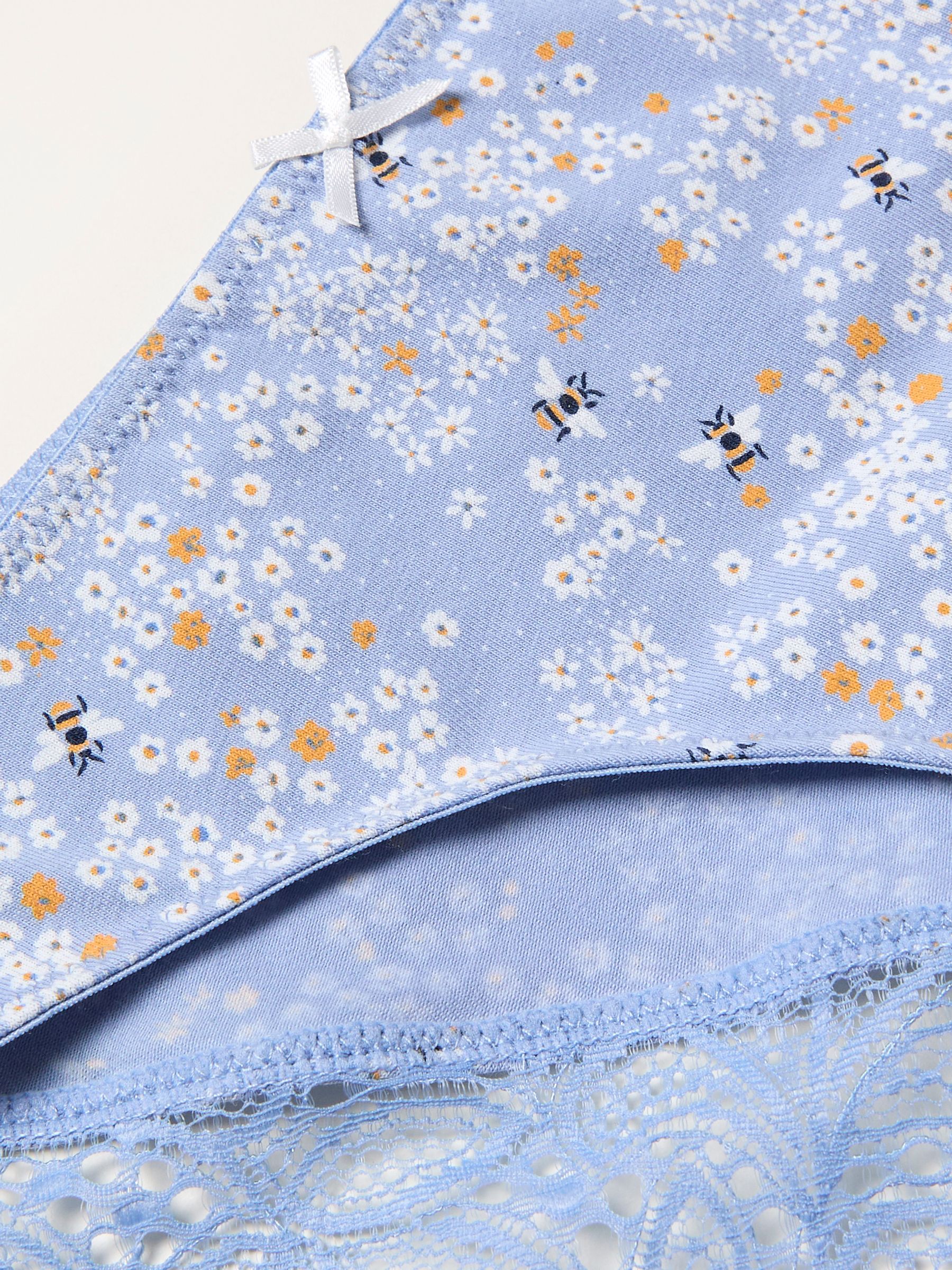 Blue Bee Floral Brazillion Knickers - Image 2 of 2