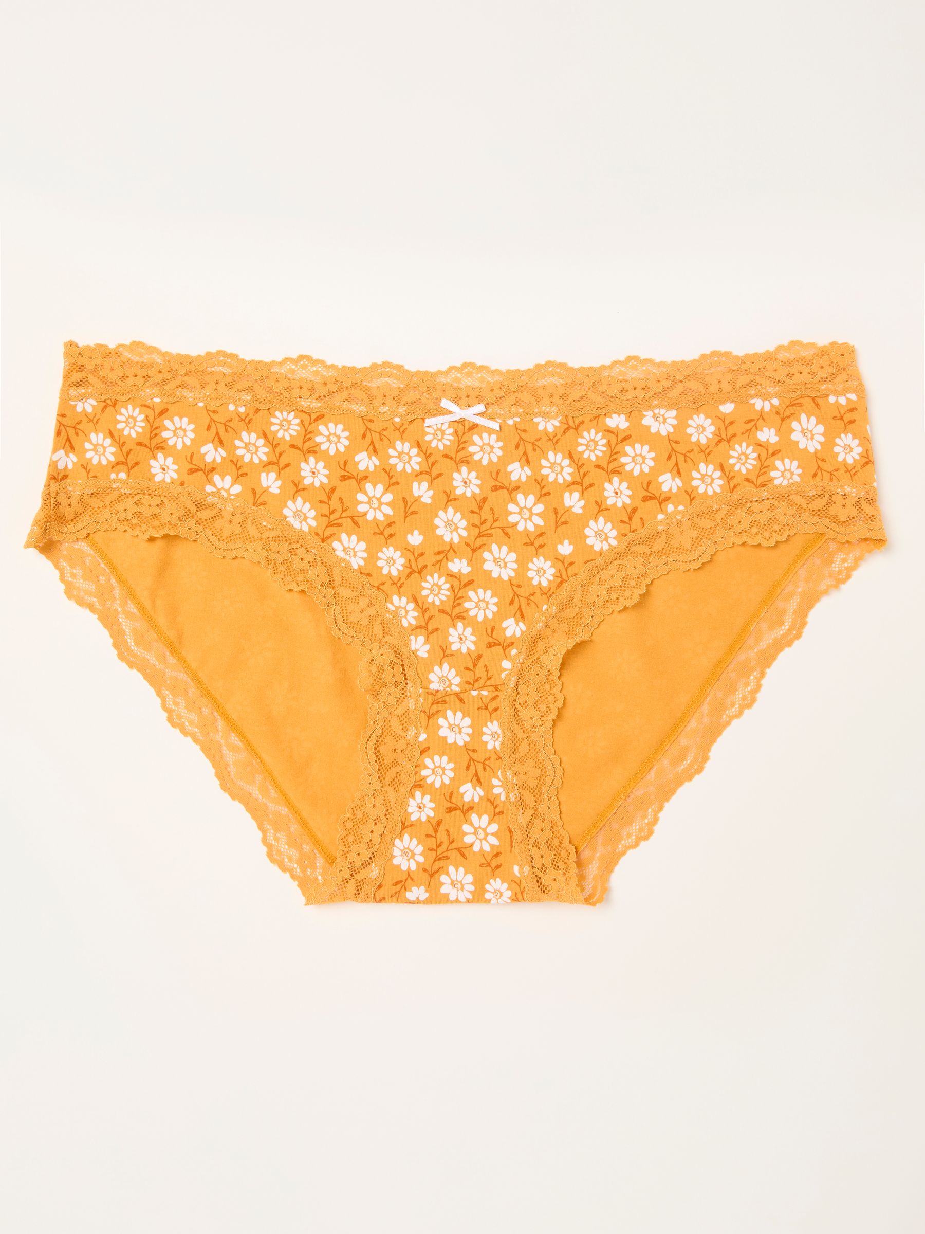 Mustard Yellow Daisy Classic Knickers - Image 1 of 2