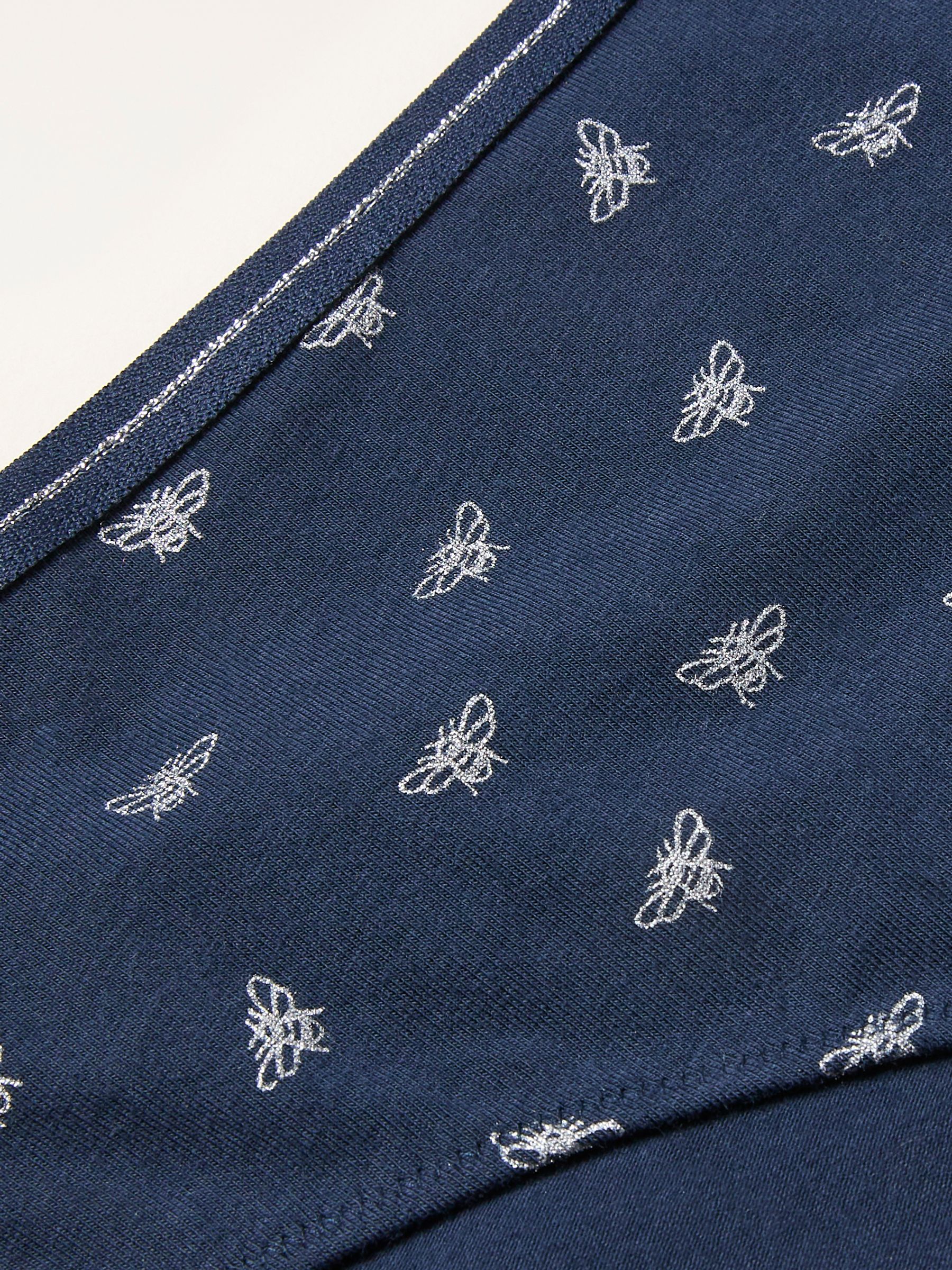 Navy Daisy Foil Classic Knickers - Image 2 of 2