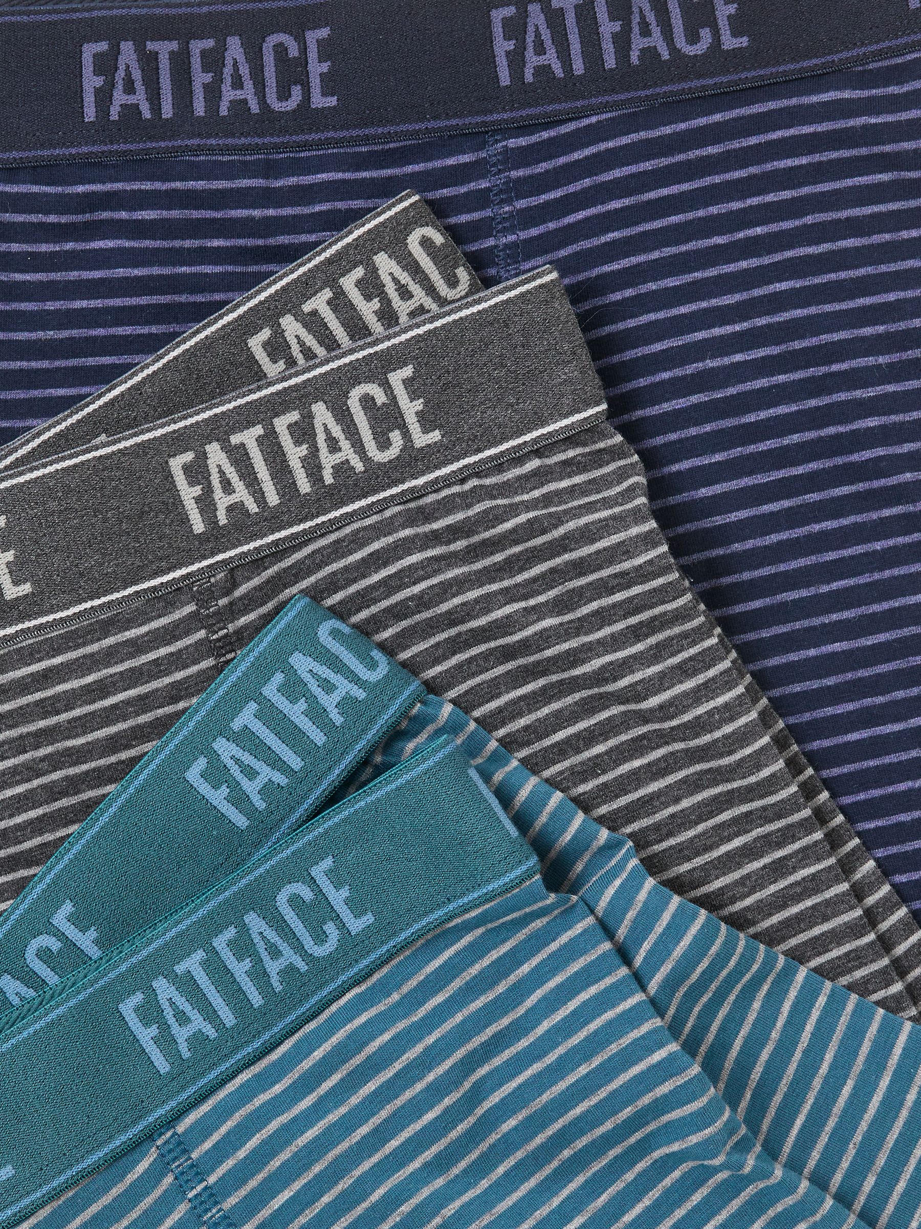 Grey 3 Pack Stripe Boxers - Image 2 of 2