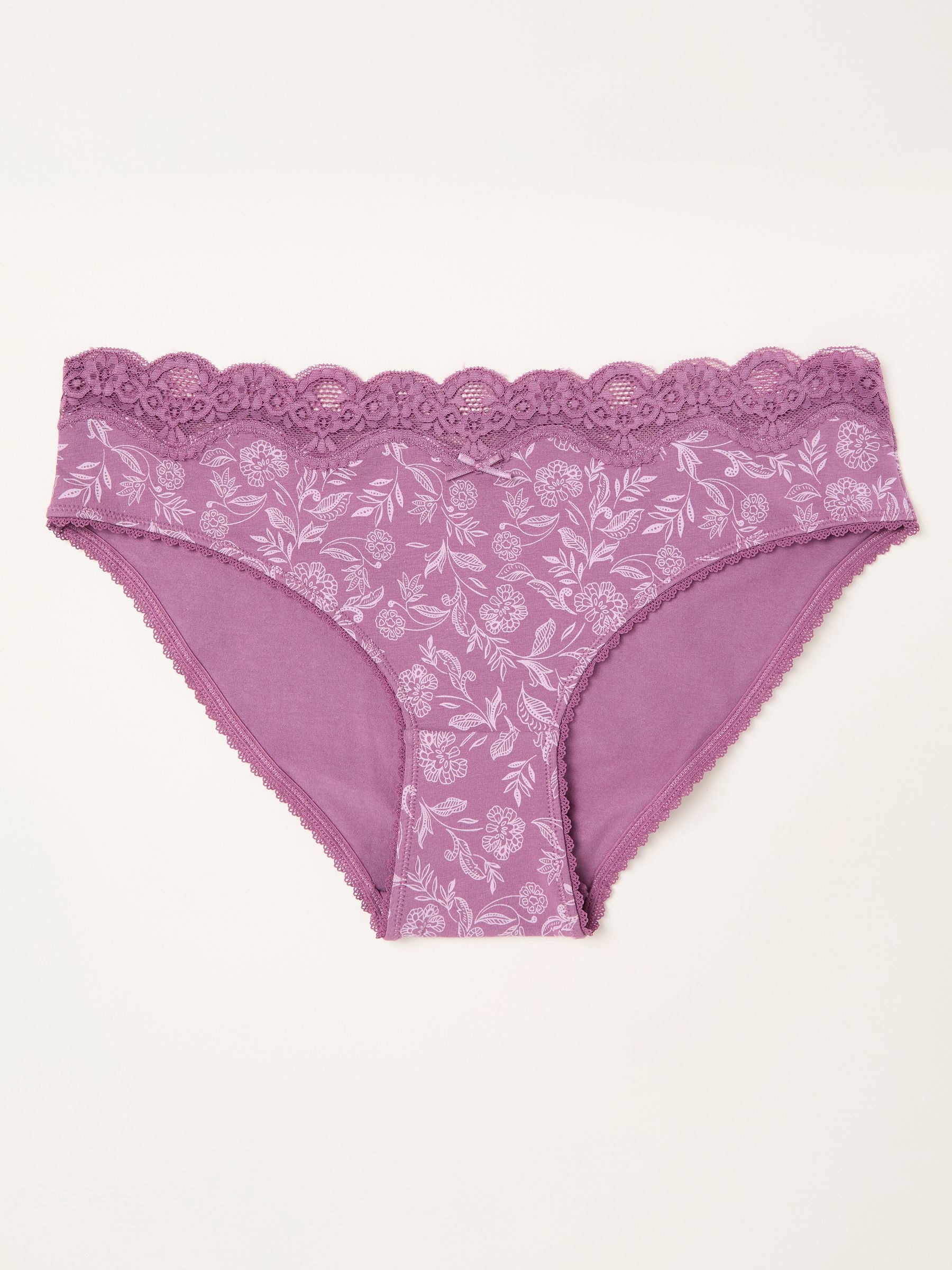 Purple Garden Floral High Leg Knickers - Image 1 of 2