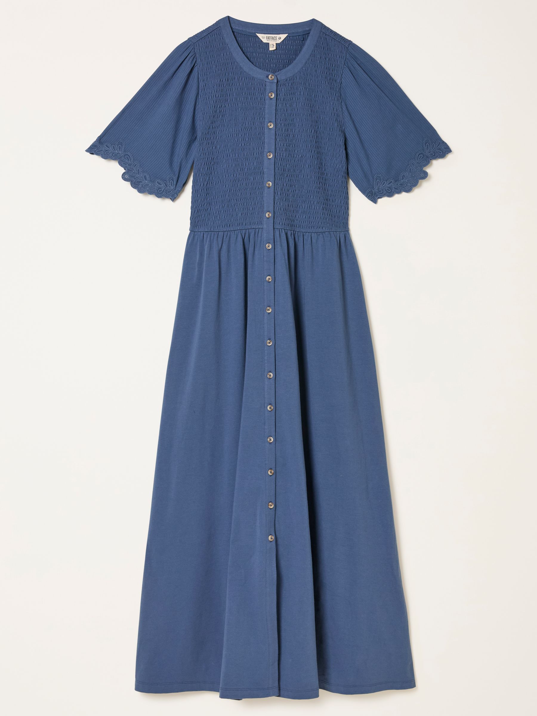Fleur Indigo Blue Regular Jersey Midi Dress - Image 6 of 6
