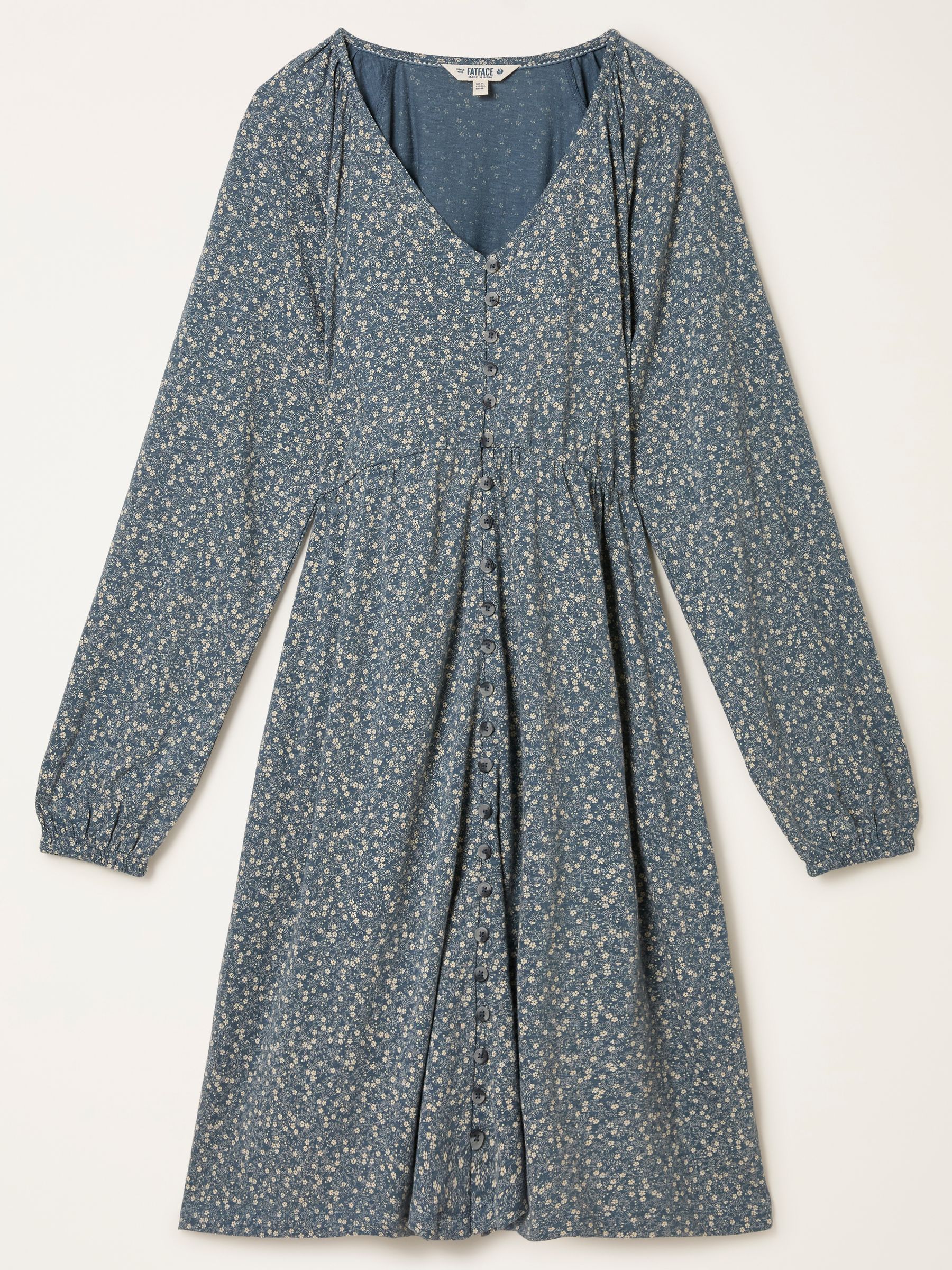 Em Blue Ditsy Regular Jersey Dress - Image 5 of 5 Em Blue Ditsy Regular Jersey Dress - Image 5 of 5