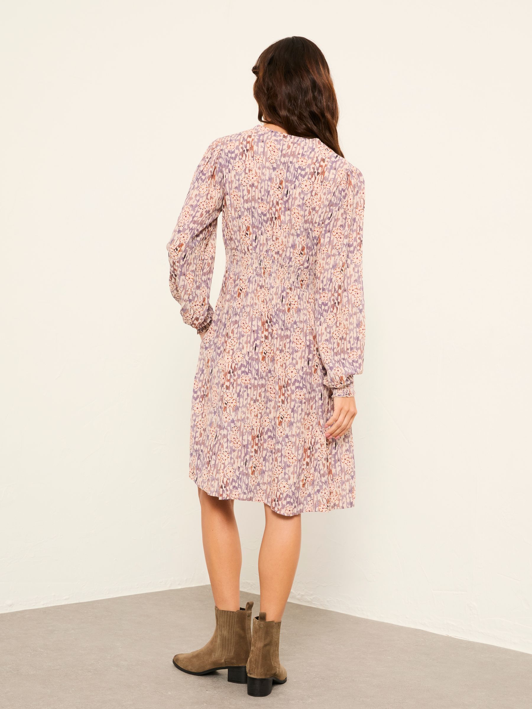 Jesse Purple Oriental Floral Regular Floral Dress - Image 2 of 5