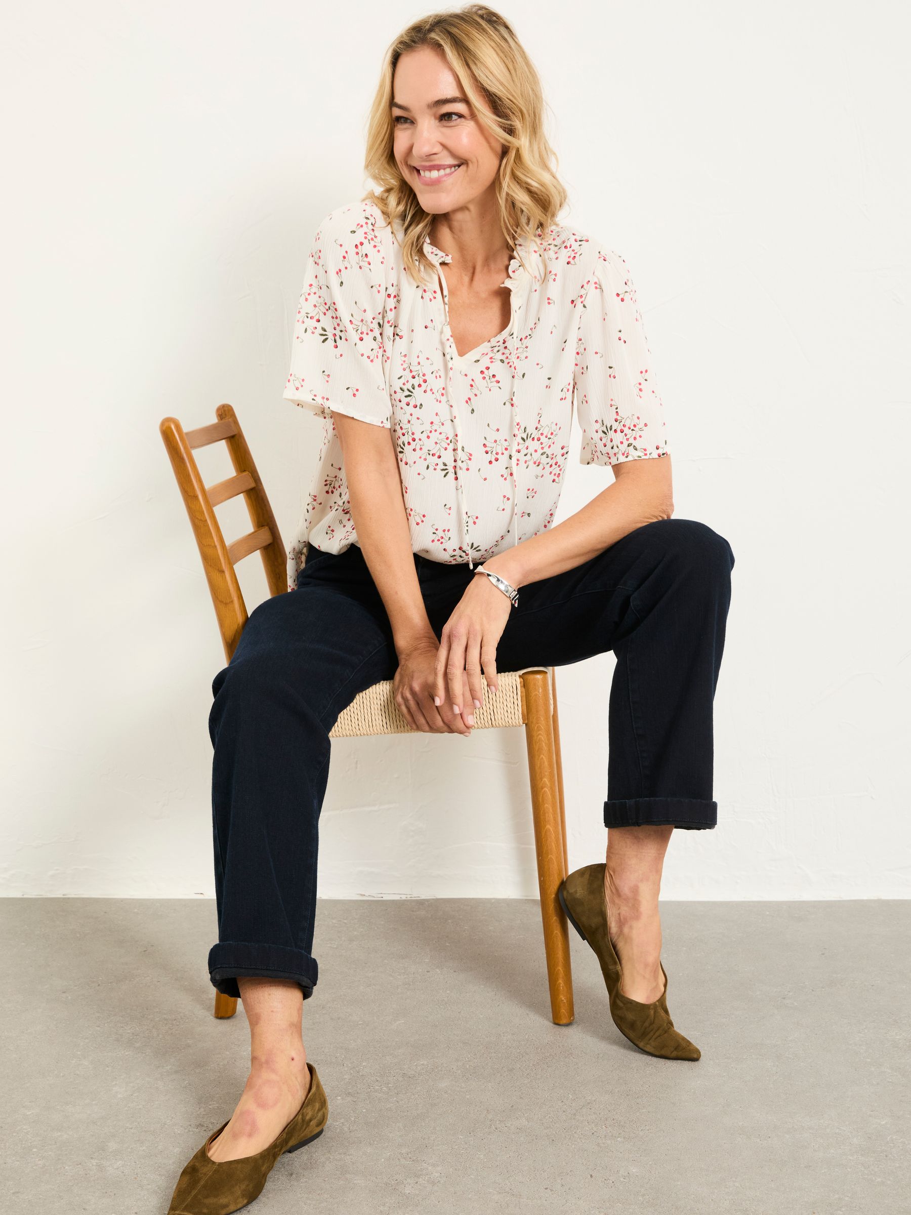 Airee Ivory Cherries Regular Tunic - Image 5 of 6