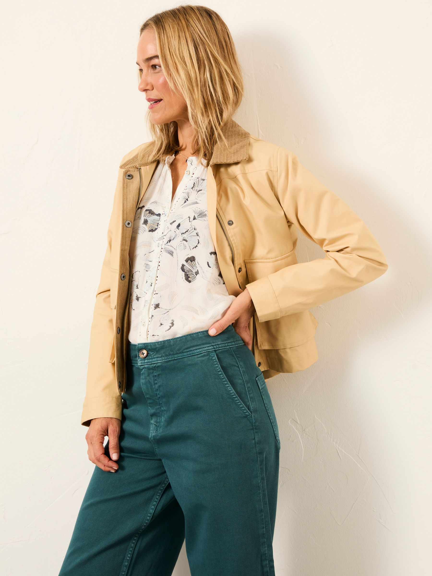 Orla Ivory Ginko Leaves Regular Blouse - Image 4 of 5