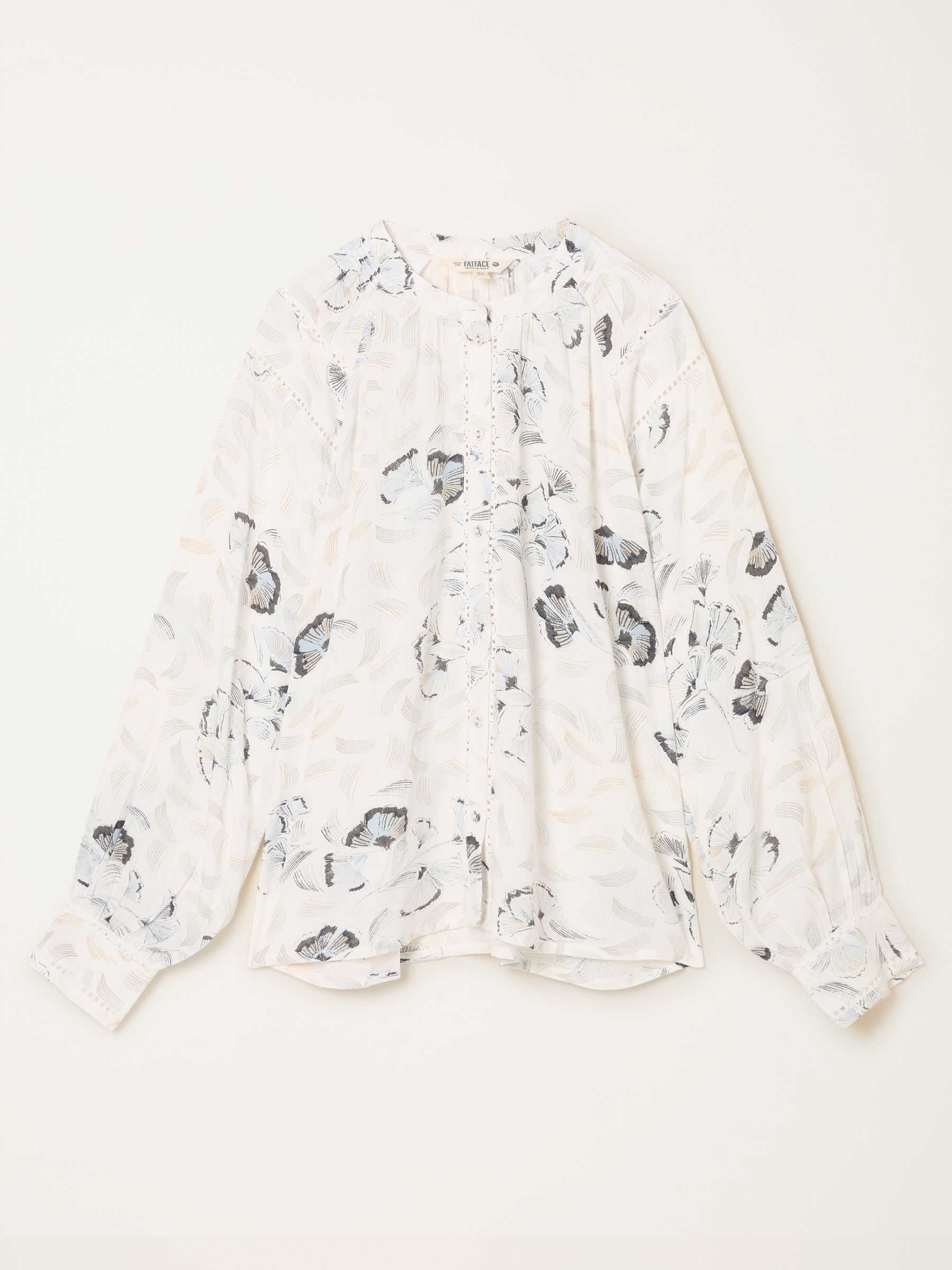 Orla Ivory Ginko Leaves Regular Blouse - Image 5 of 5