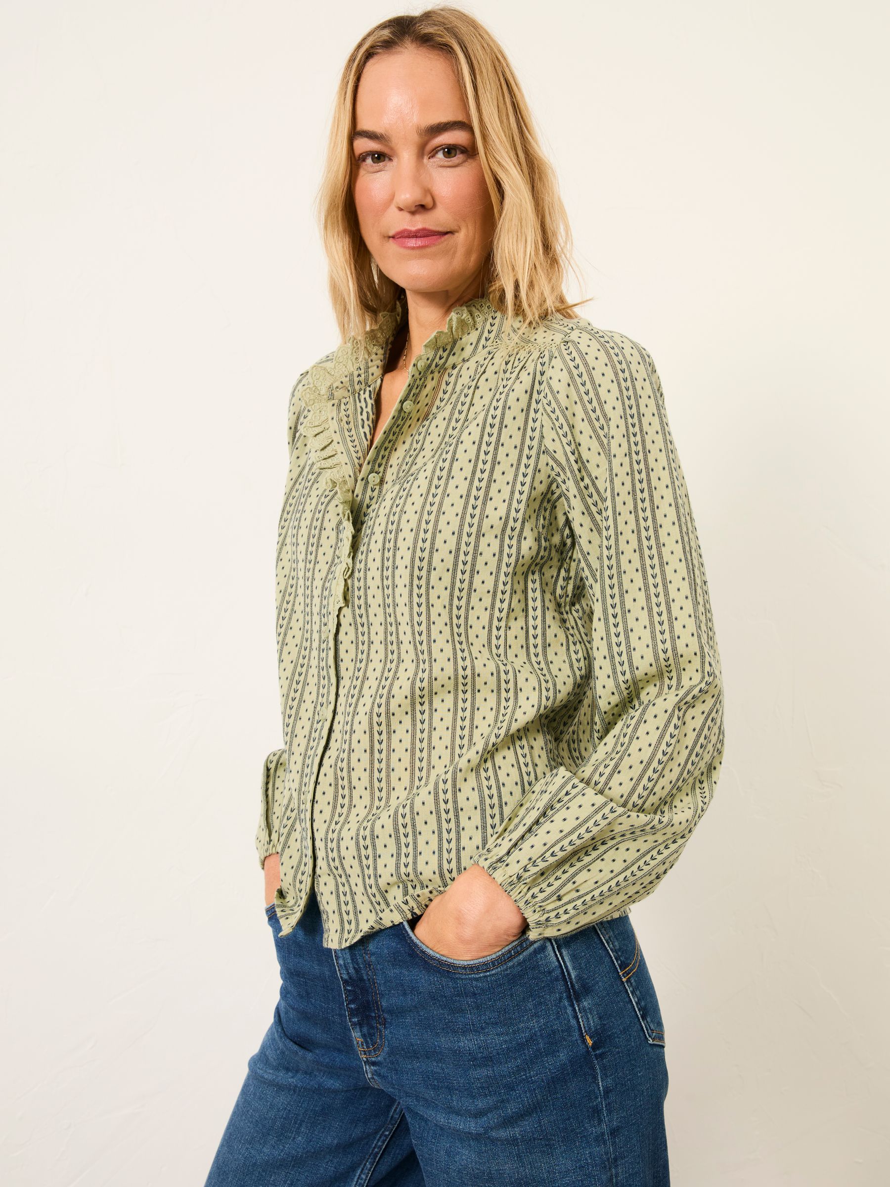 Pia Green Regular Blouse - Image 3 of 6