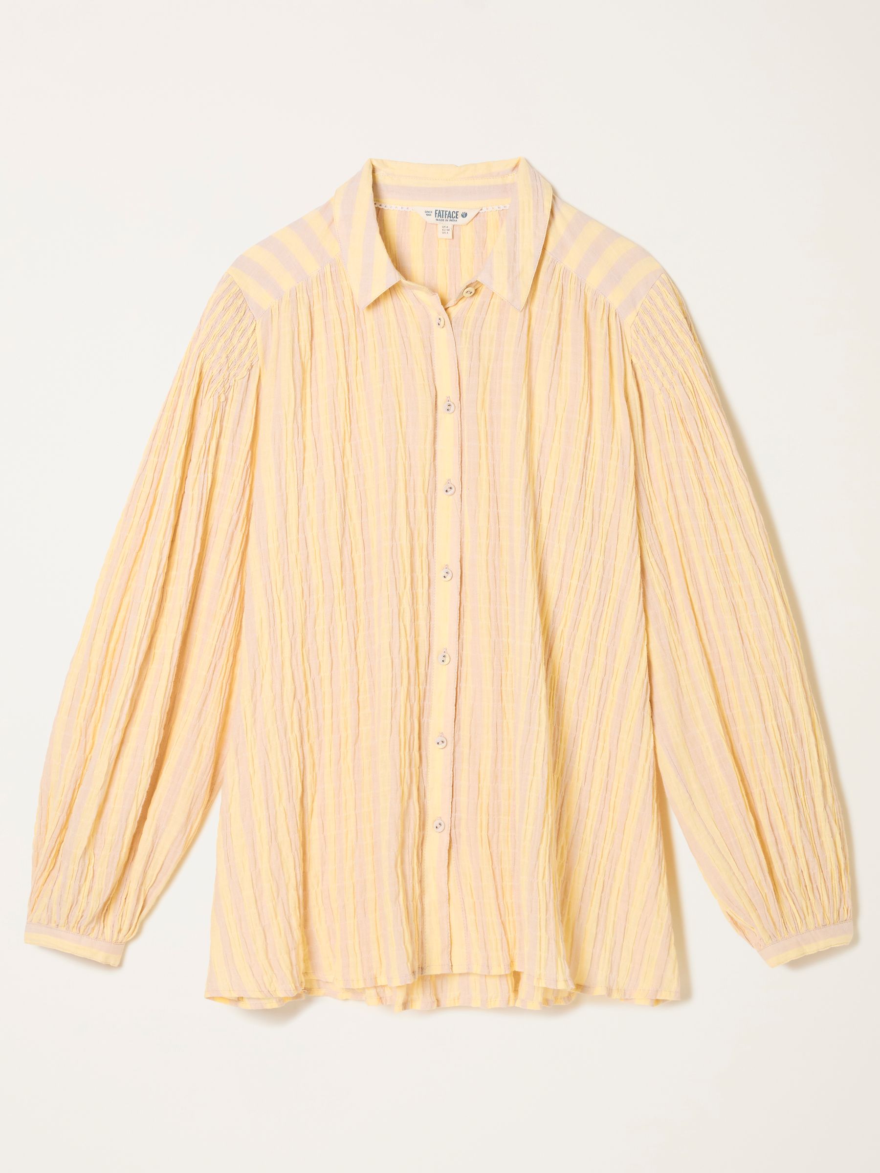 Ebby Yellow Regular Stripe Blouse - Image 6 of 6