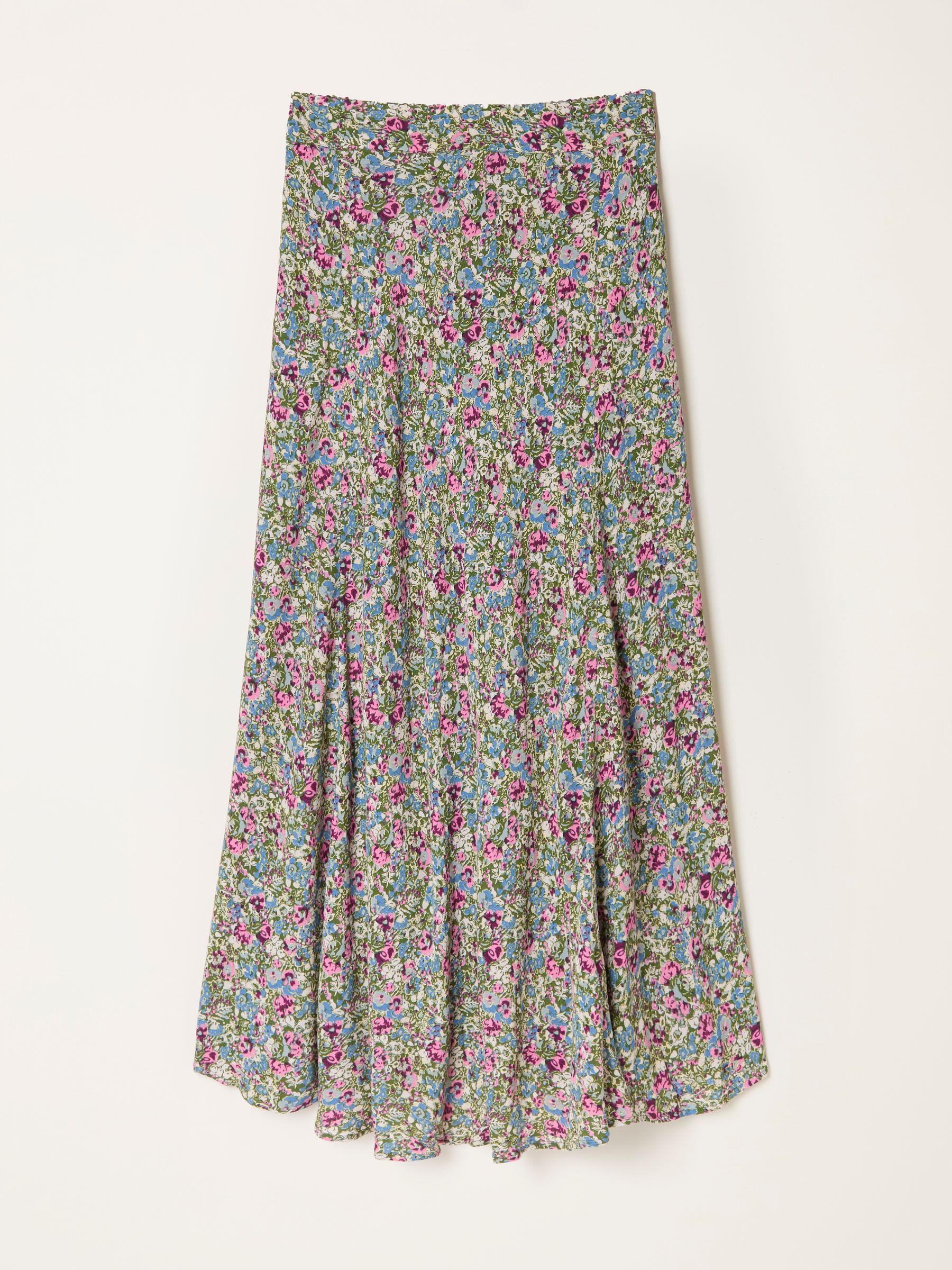 Sadie Green Ditsy Garden Midi Skirt | FatFace USA