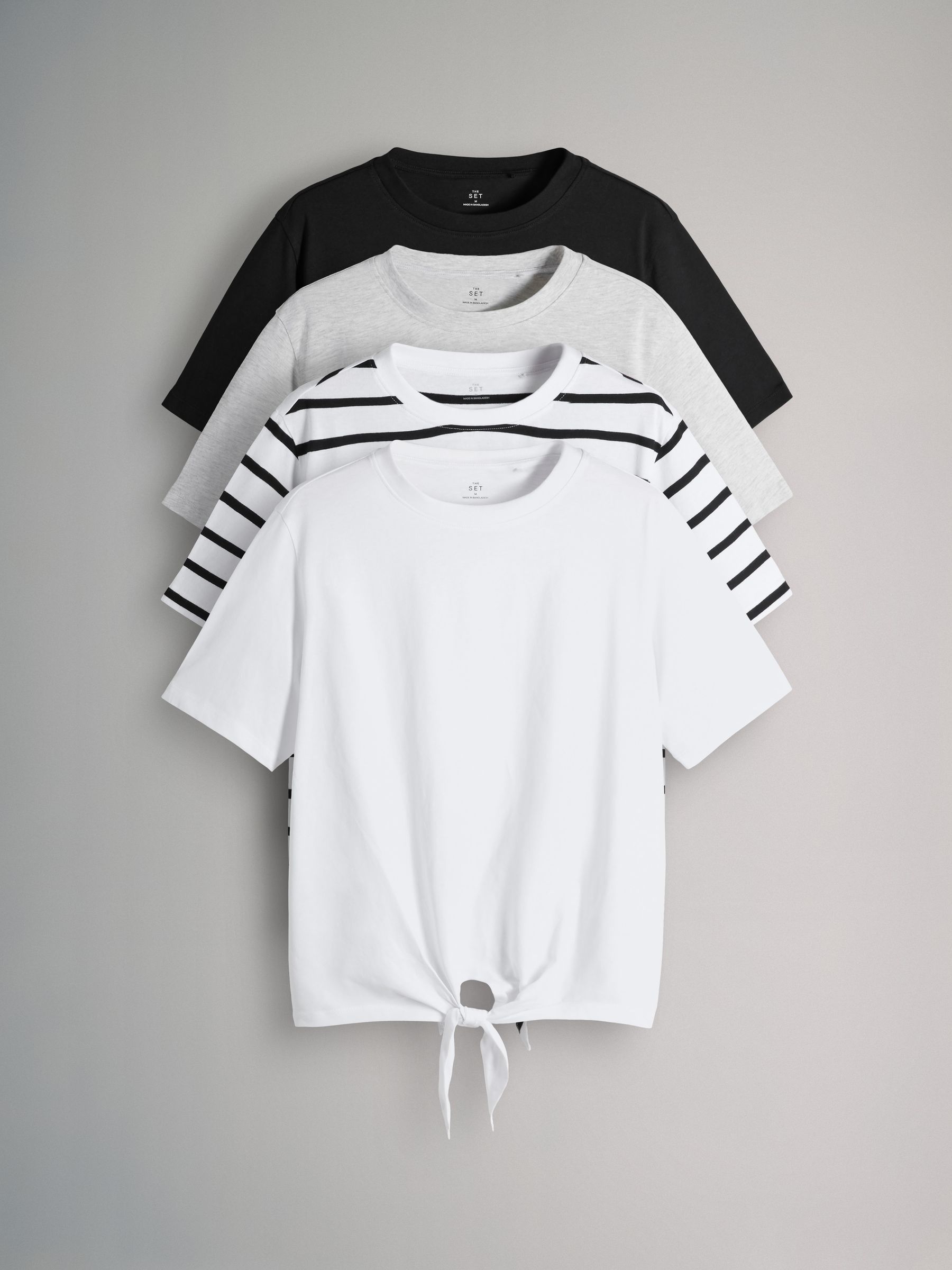 4 Pack Tie Front T-Shirts - Image 1 of 5