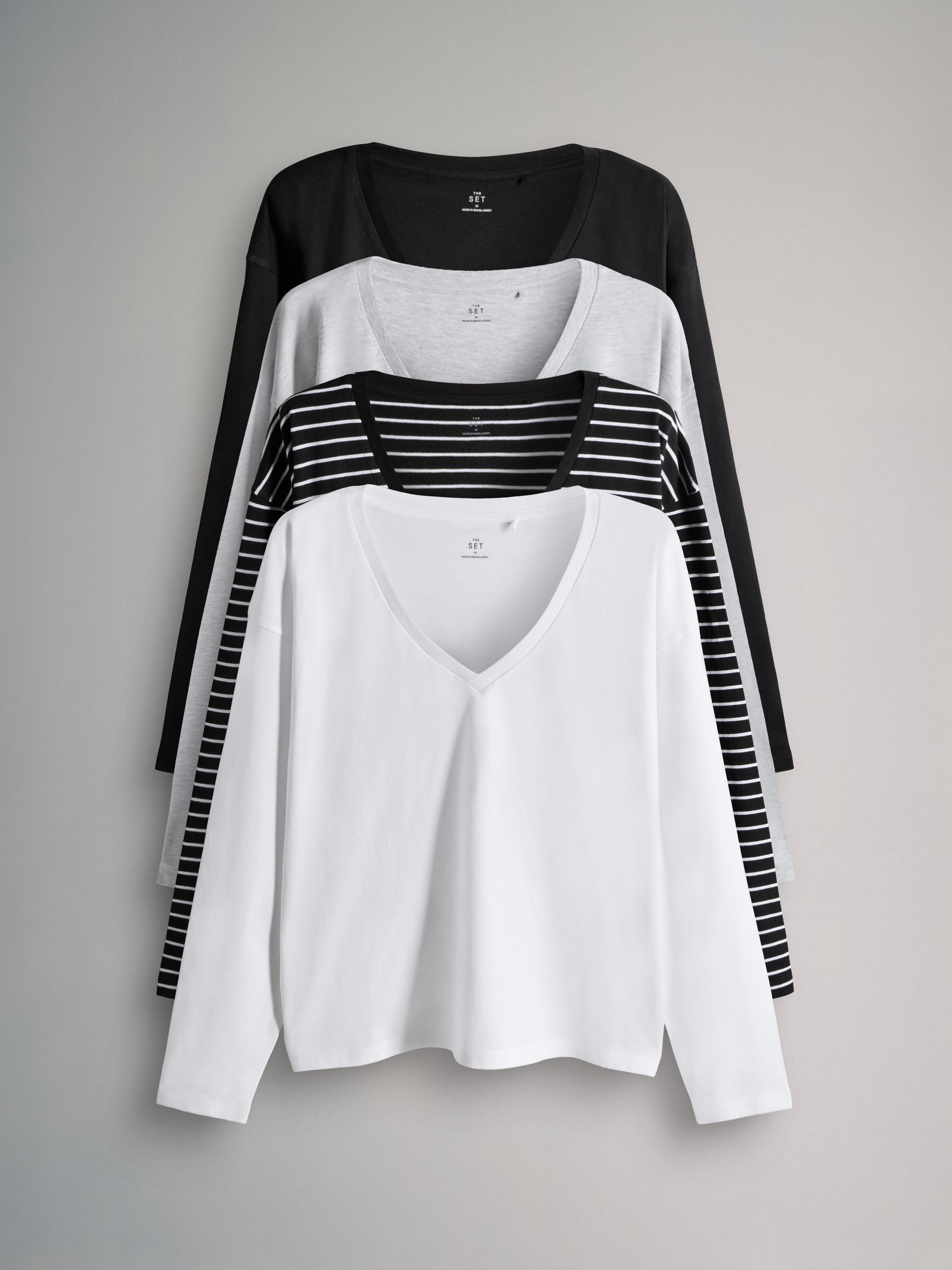 4 Pack Relaxed V-Neck T-Shirts - Image 1 of 6