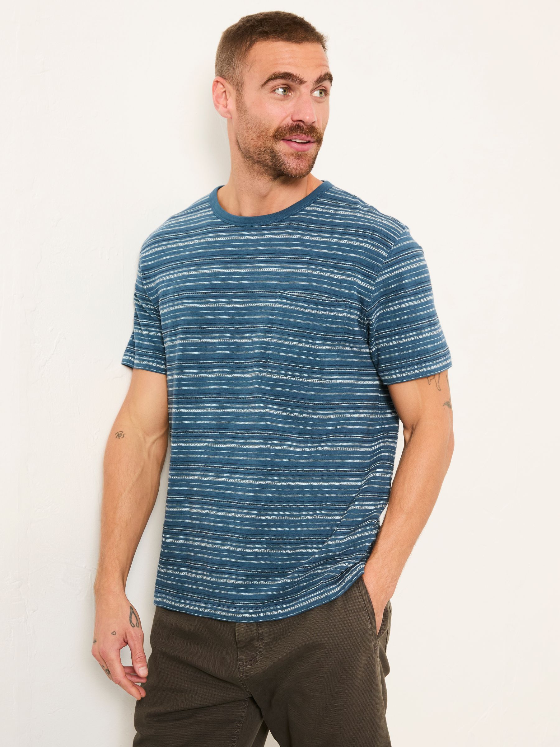 Navy Ripon Stripe Tshirt - Image 2 of 6