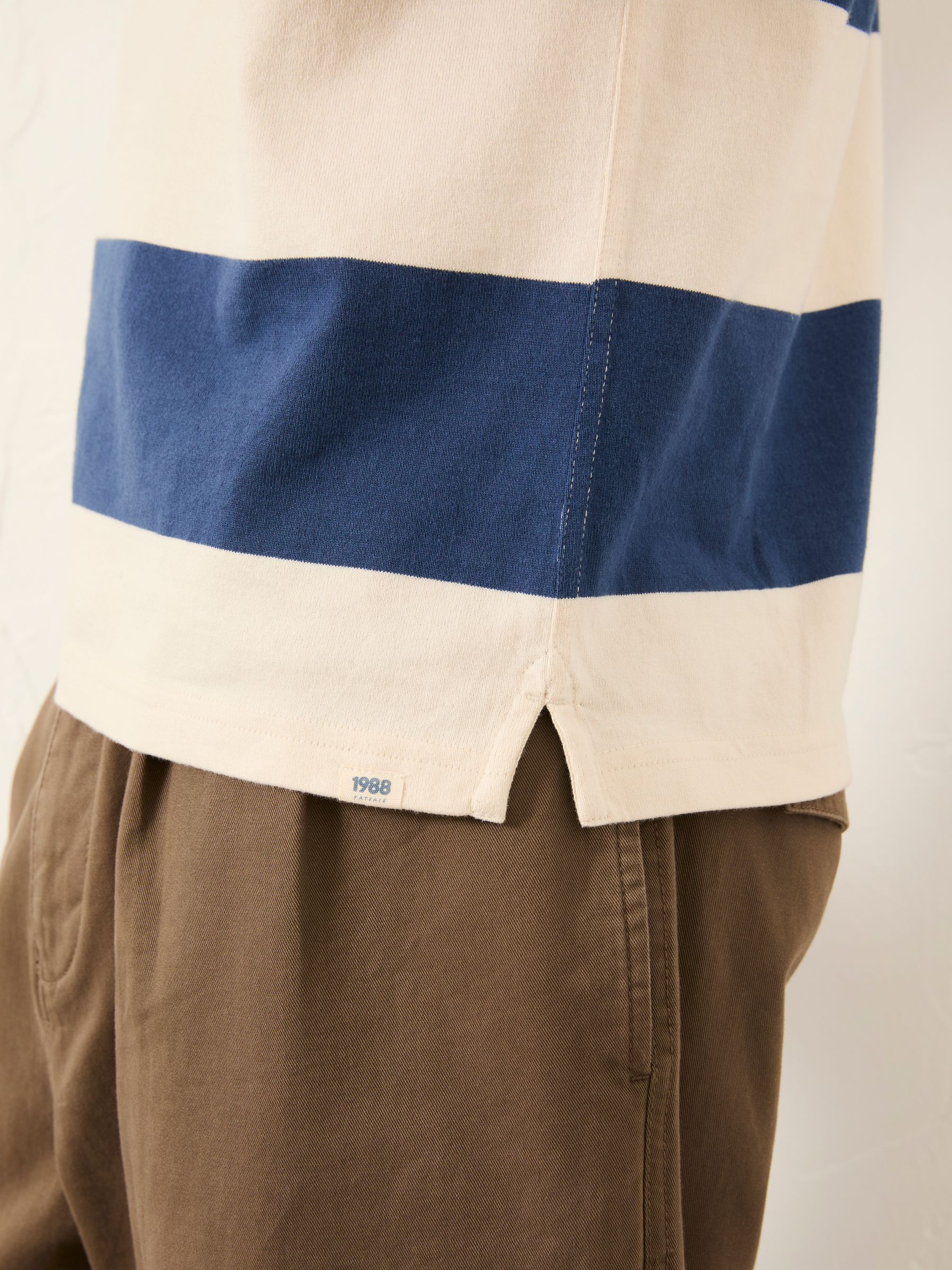 Dolton Navy Block Stripe Tshirt - Image 4 of 7