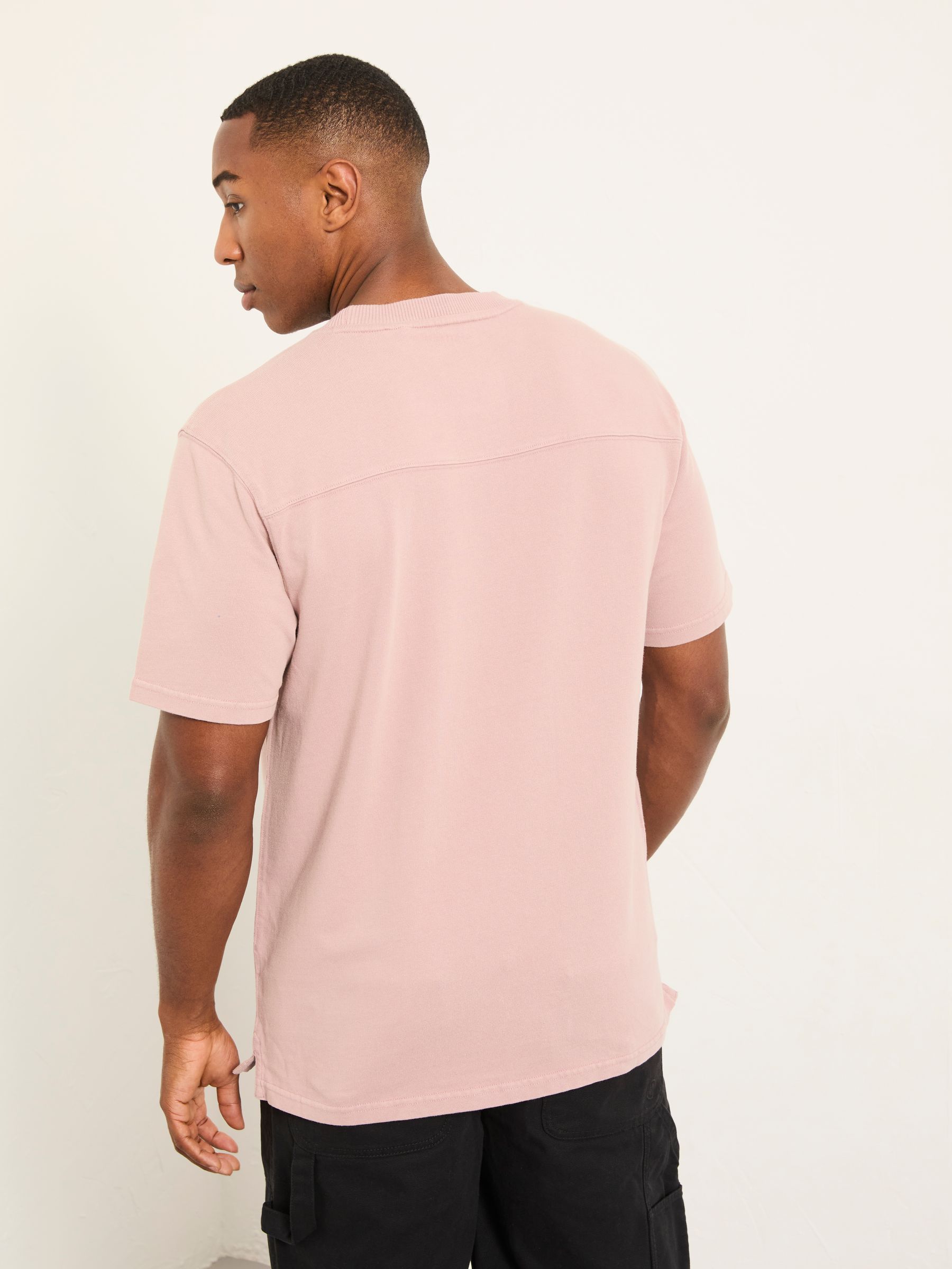 Alton Pink Heavyweight Relaxed Fit T-Shirt - Image 2 of 6