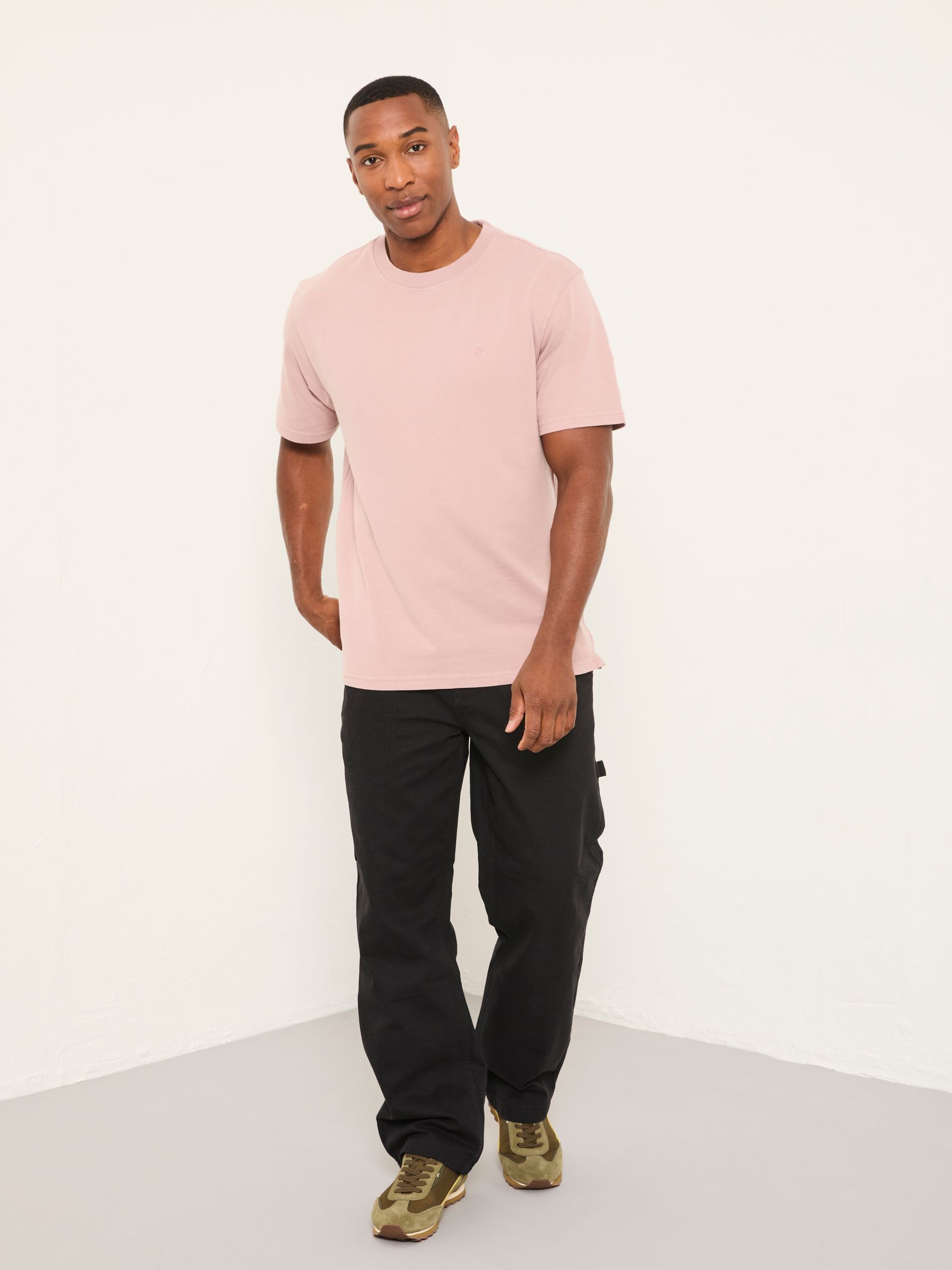 Alton Pink Heavyweight Relaxed Fit T-Shirt - Image 3 of 6