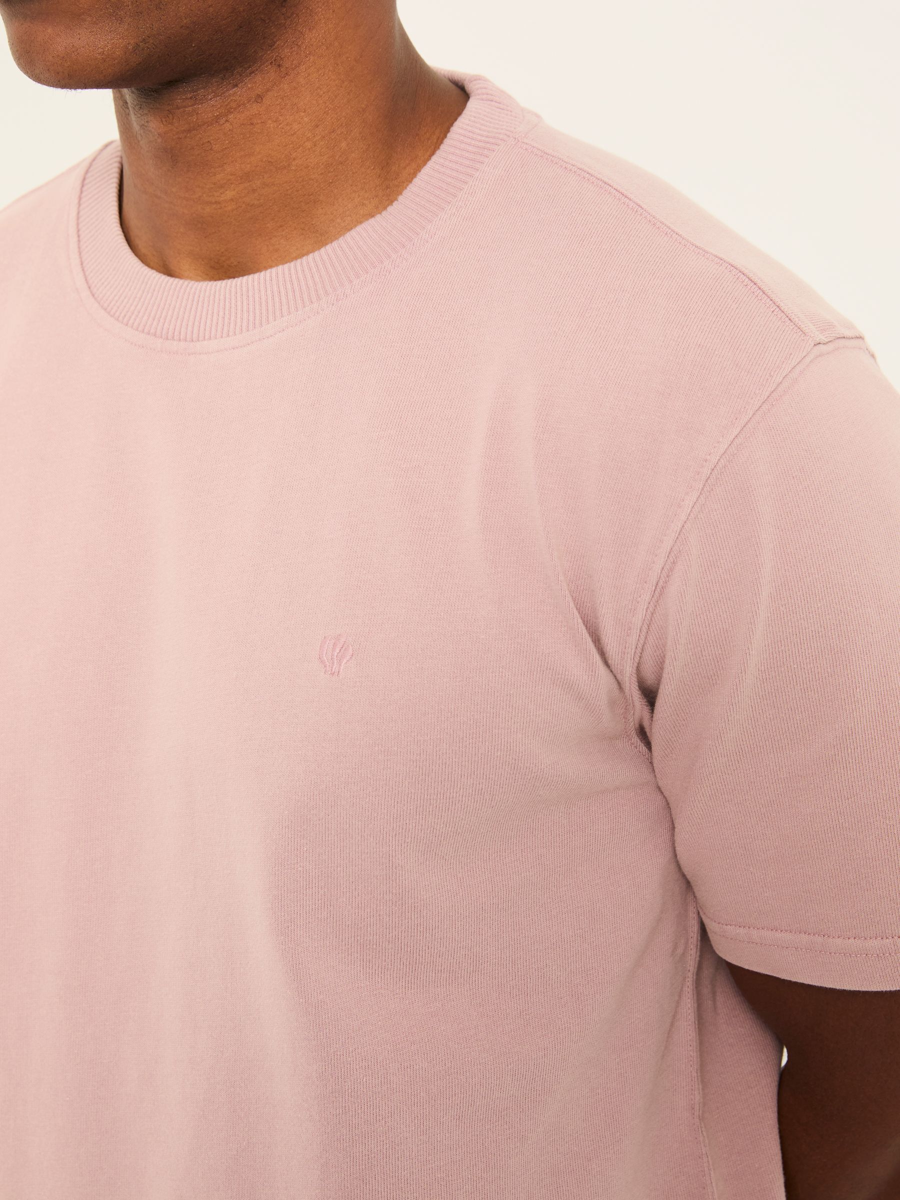 Alton Pink Heavyweight Relaxed Fit T-Shirt - Image 4 of 6