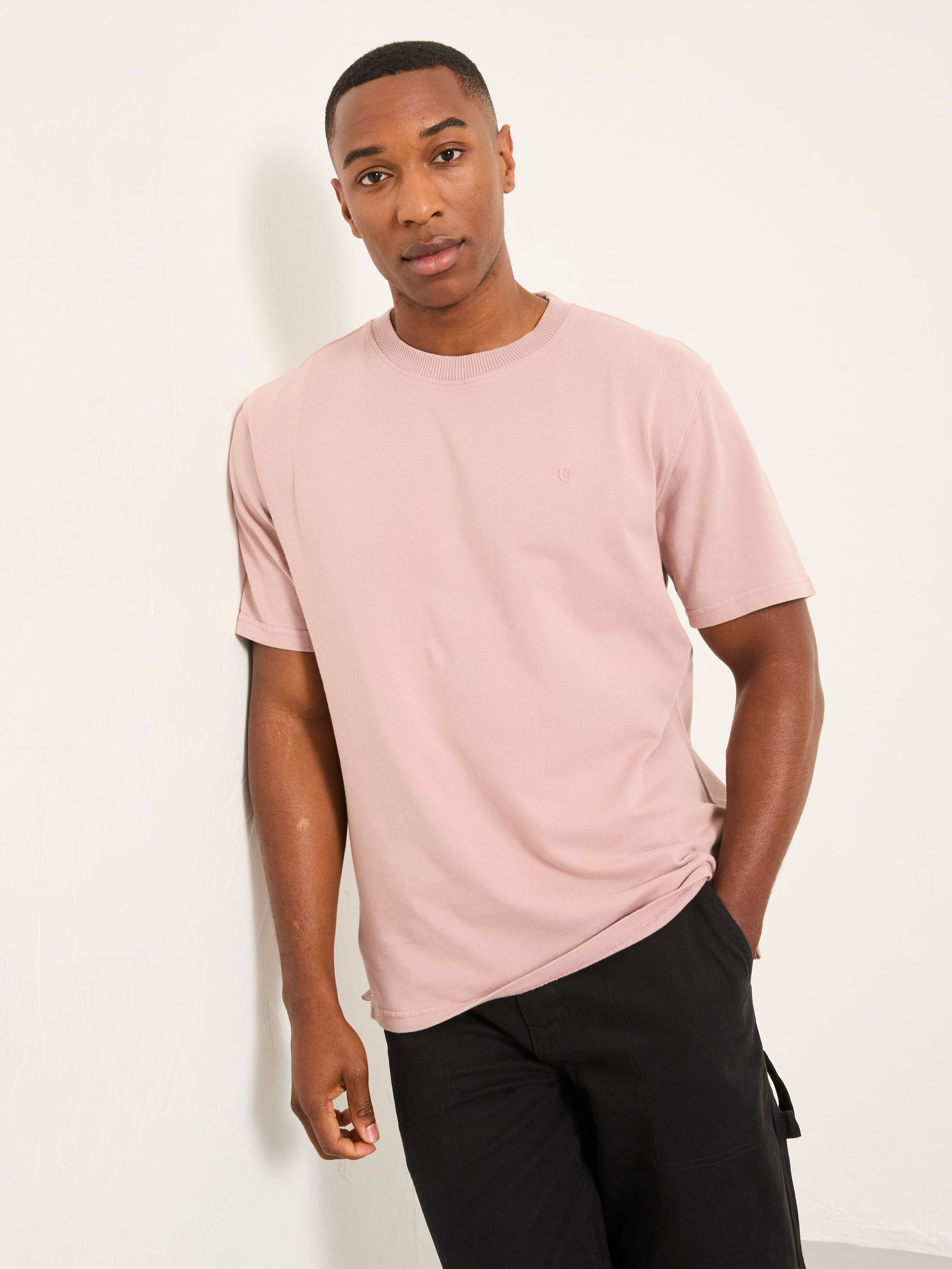 Alton Pink Heavyweight Relaxed Fit T-Shirt - Image 5 of 6