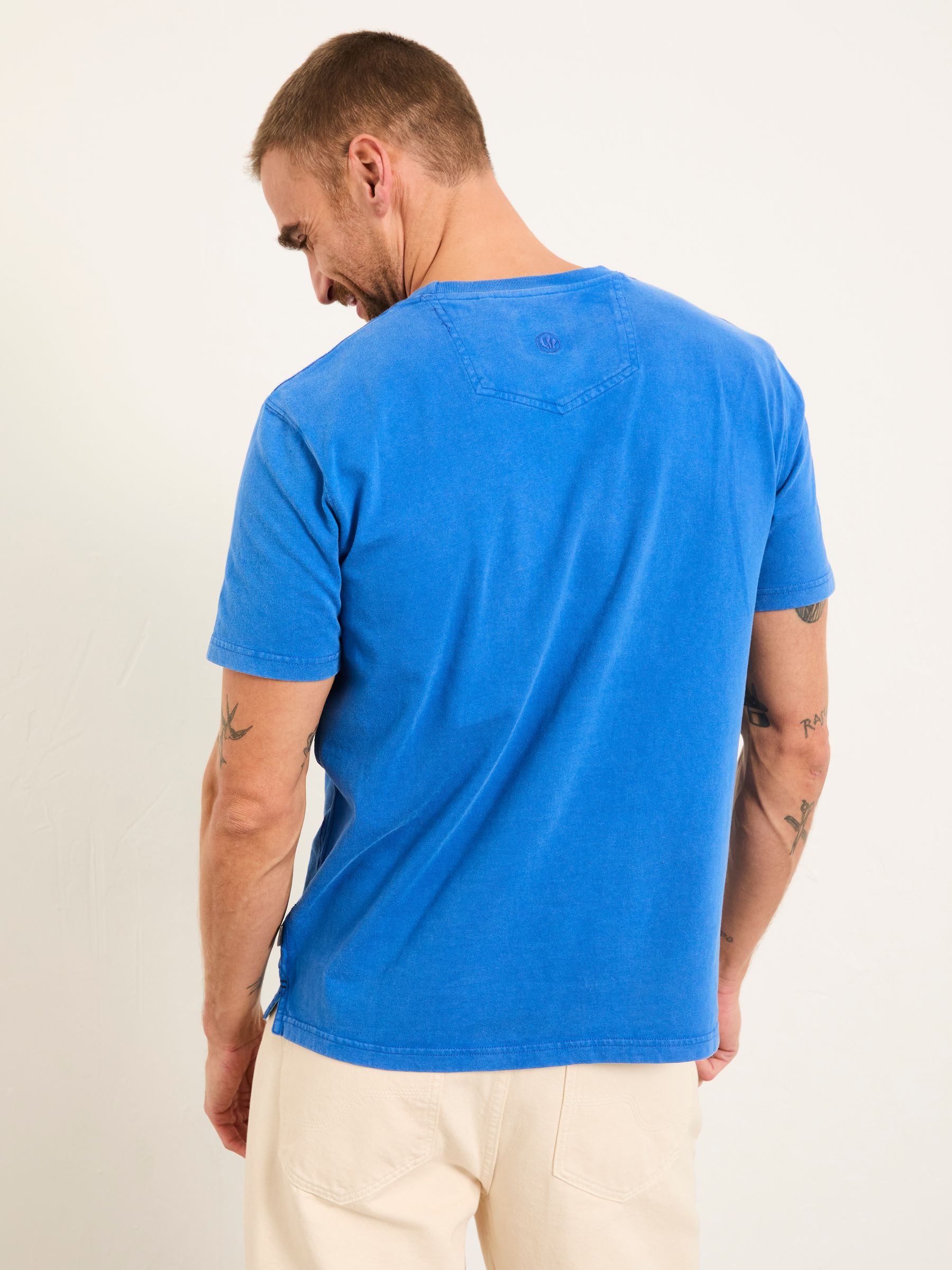 Cobalt Blue Bike Square Graphic T-Shirt - Image 2 of 7