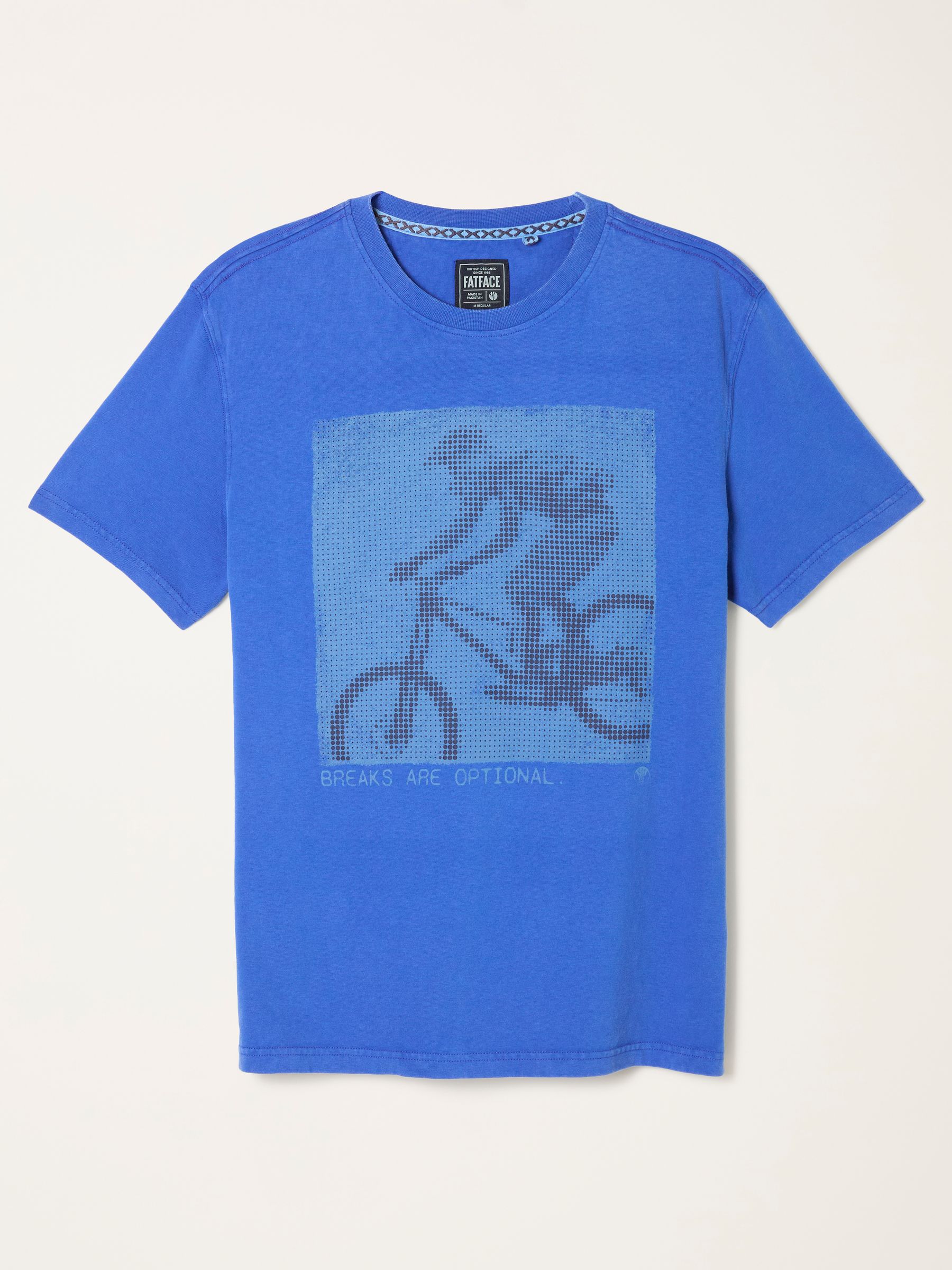 Cobalt Blue Bike Square Graphic T-Shirt - Image 6 of 7