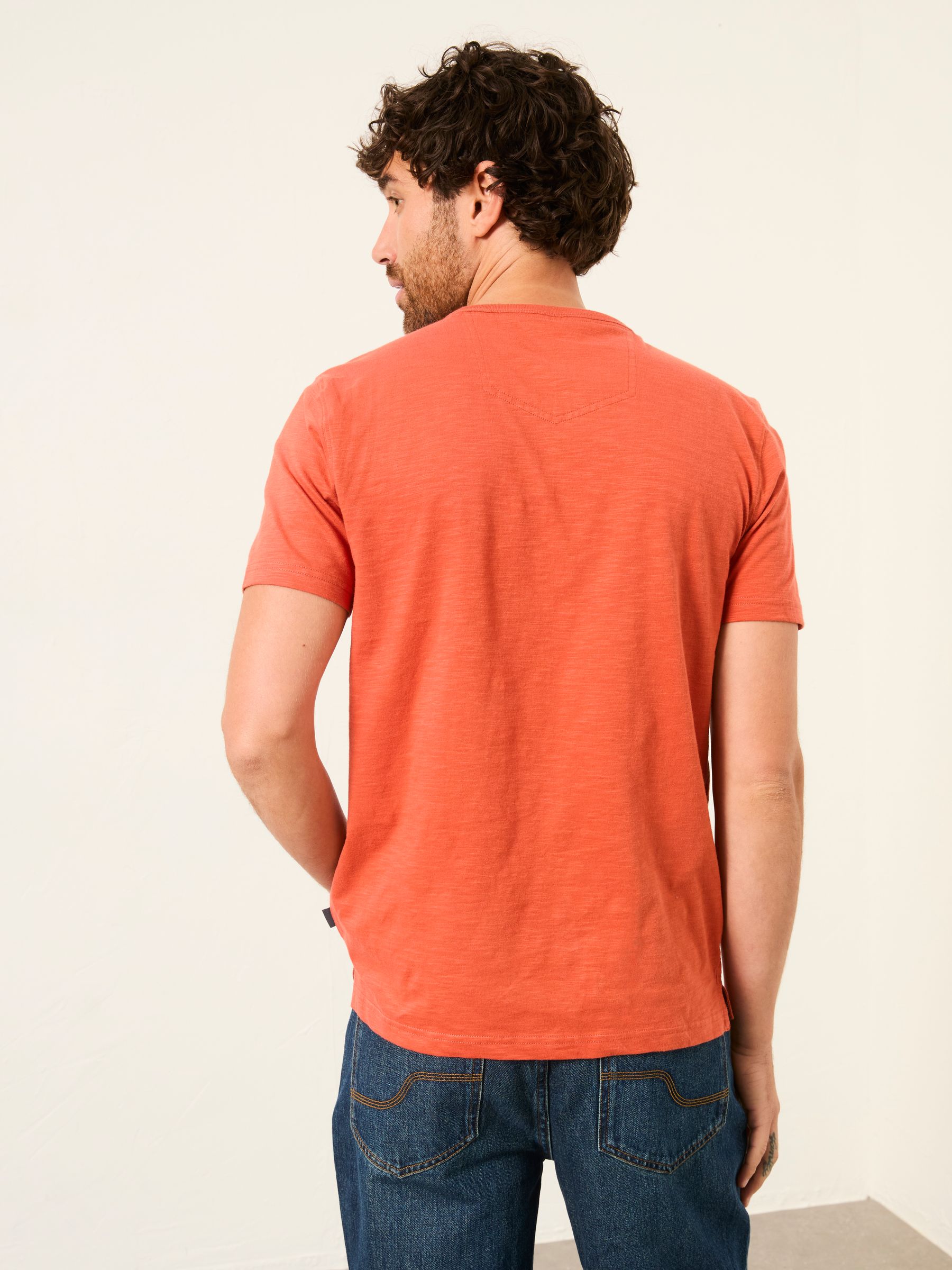 Henley Terracotta Woodside Slub Tshirt - Image 2 of 6