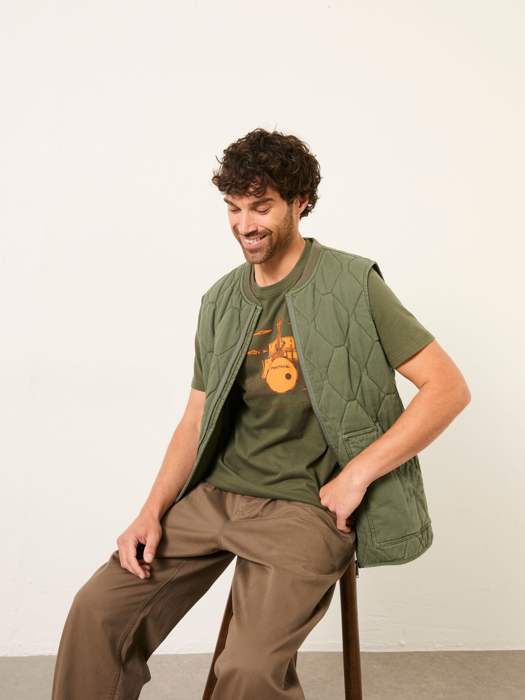Khaki Green Bleat It Graphic T-Shirt - Image 5 of 7
