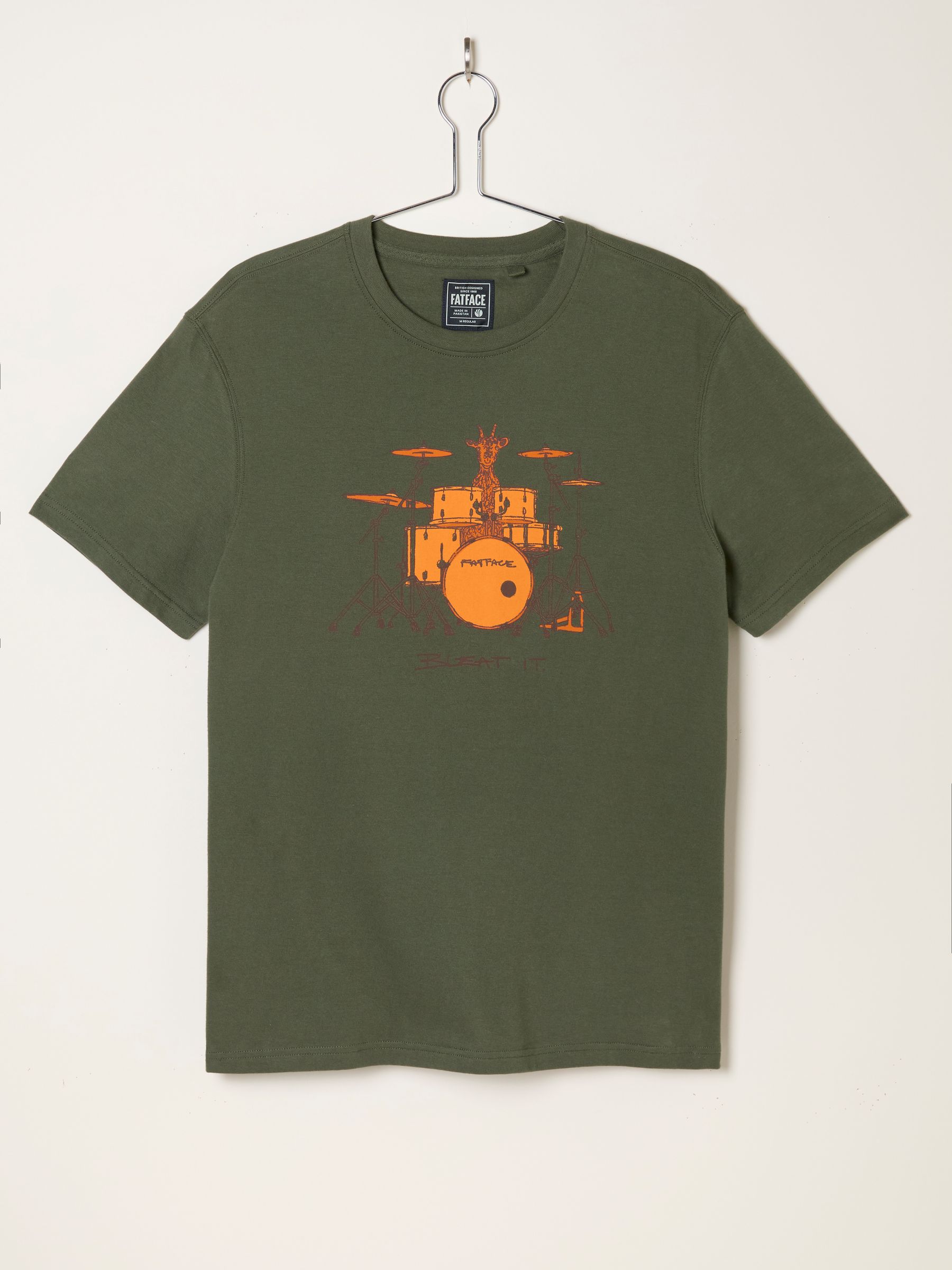 Khaki Green Bleat It Graphic T-Shirt - Image 6 of 7