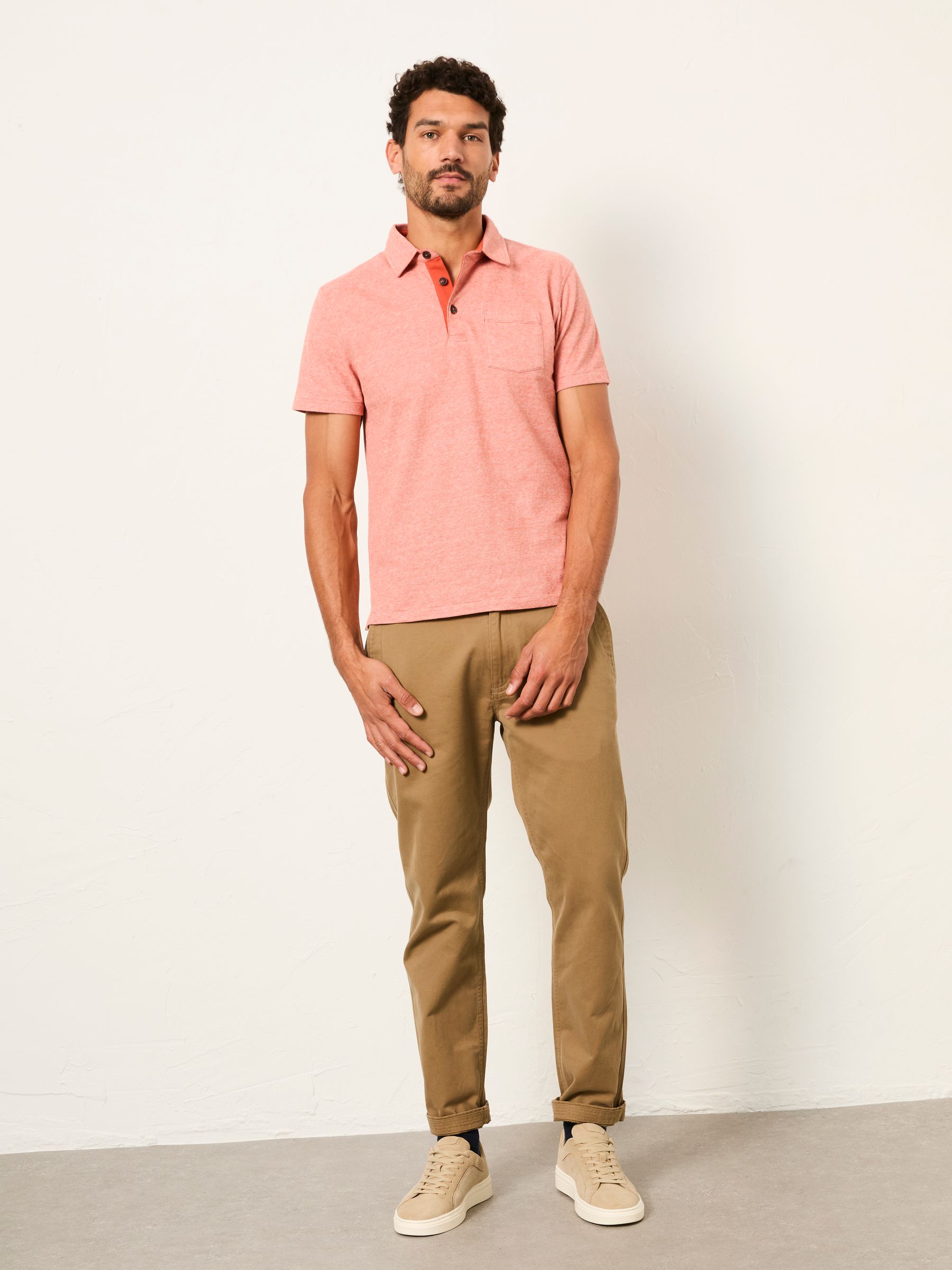 Rust Red Elm Stripe Polo - Image 3 of 5