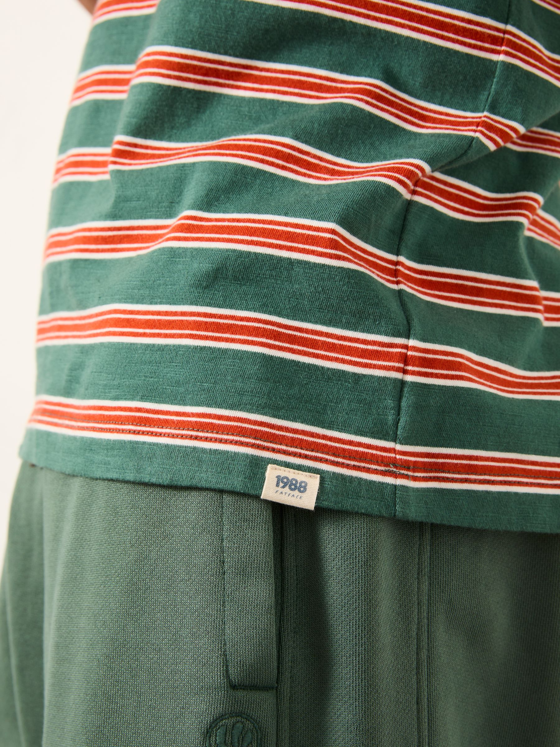 Bembridge Emerald Green Stripe Tshirt - Image 4 of 6