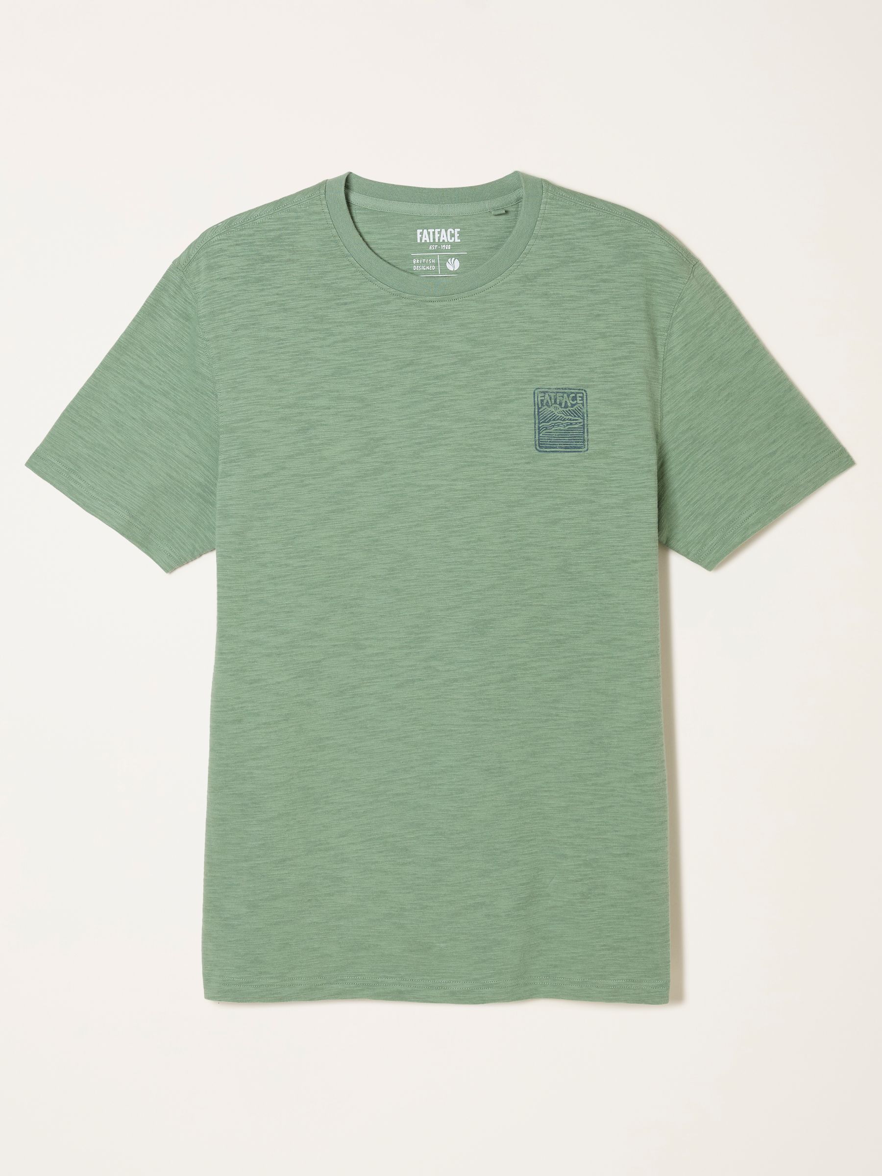 Sage Green Stamp Graphic T-Shirt - Image 6 of 6