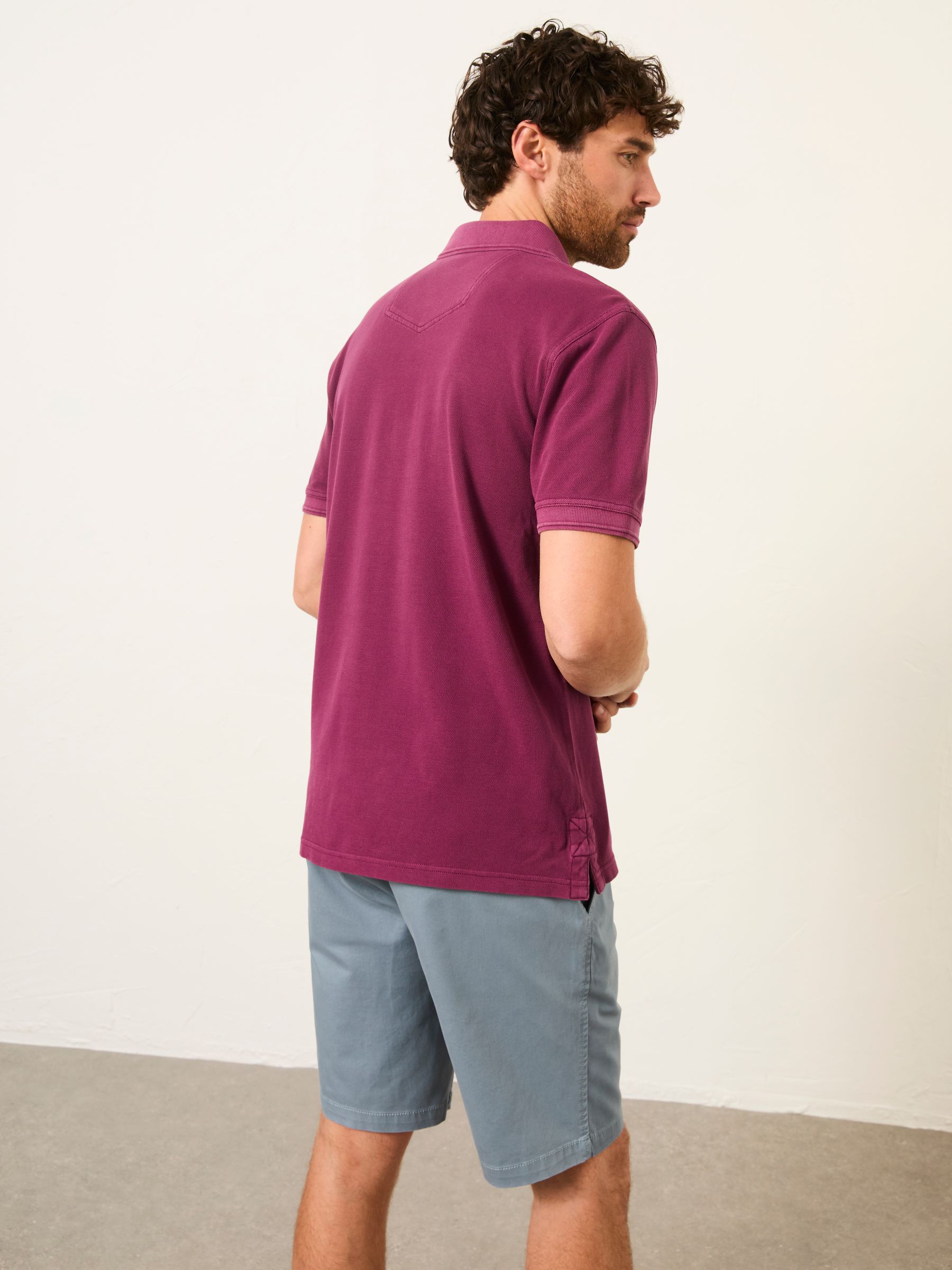 Plum Purple Short Sleeve Pique Polo - Image 2 of 7