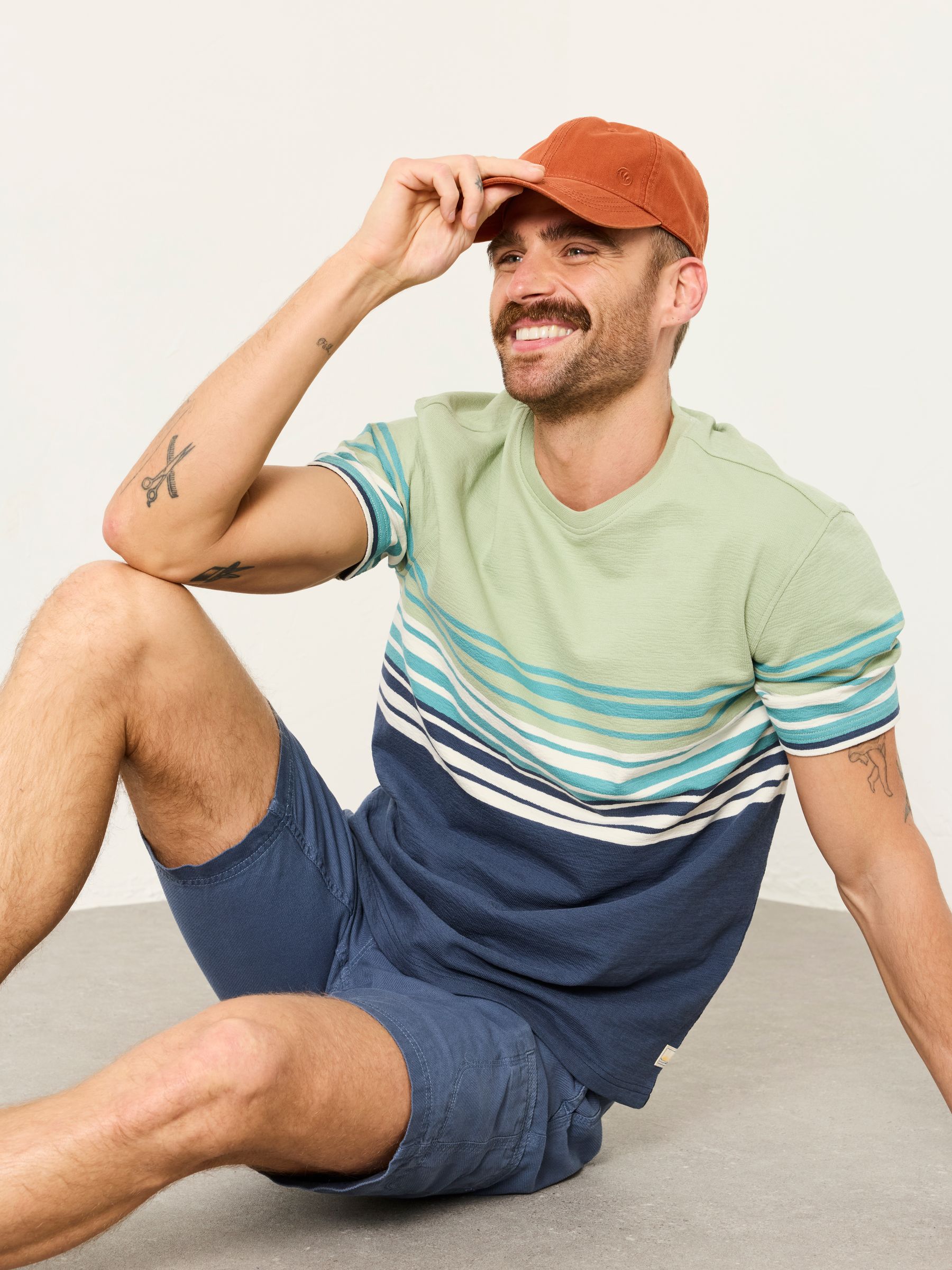 Navy Chest Stripe T-Shirt - Image 1 of 5