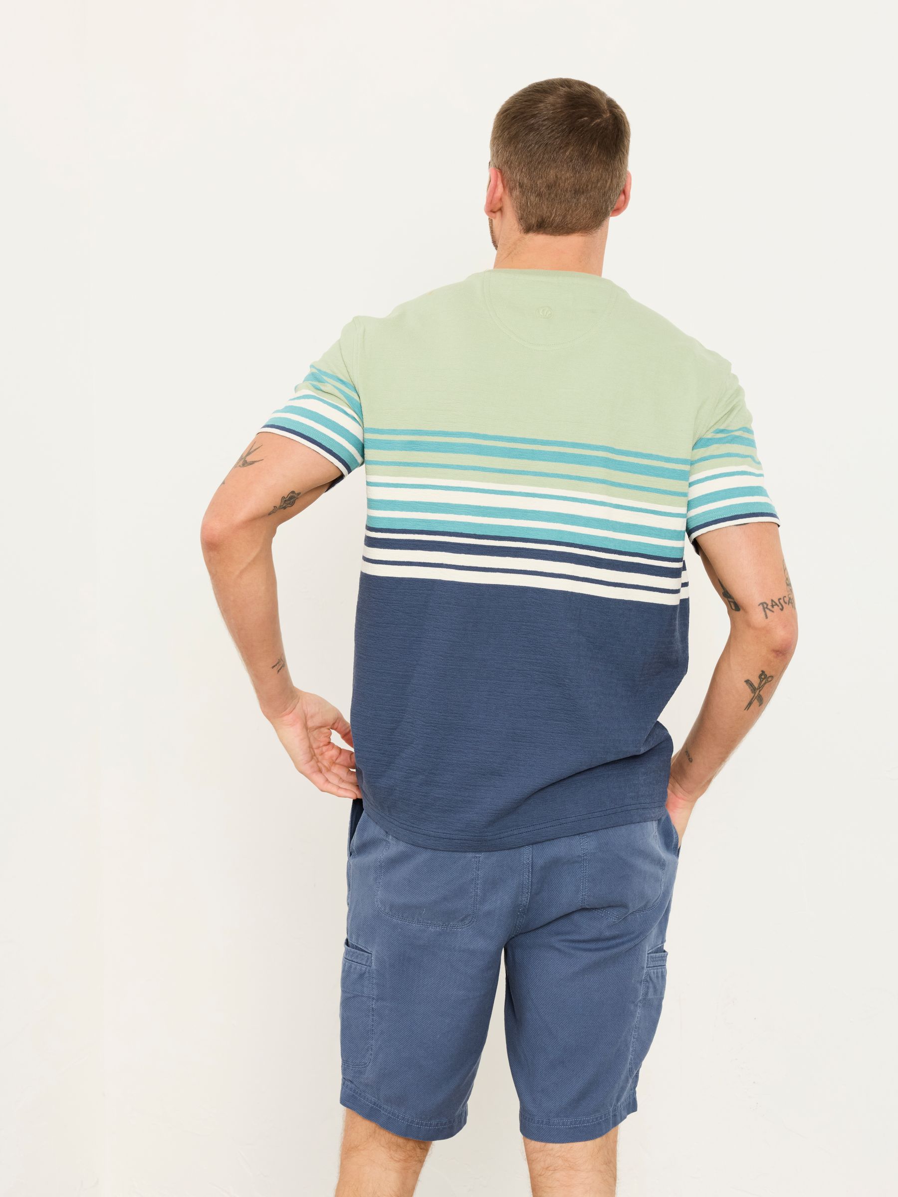 Navy Chest Stripe T-Shirt - Image 2 of 5