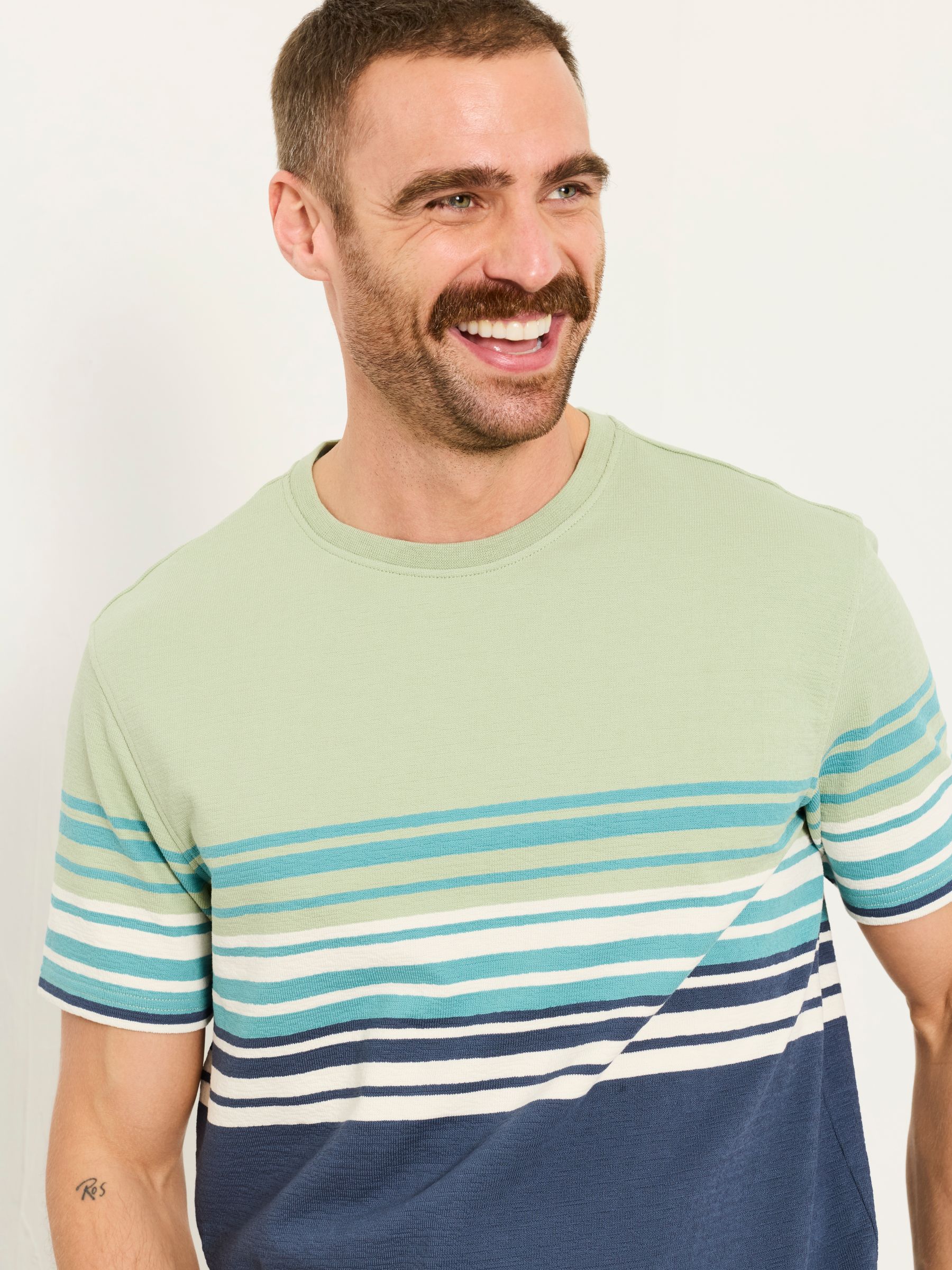 Navy Chest Stripe T-Shirt - Image 4 of 5