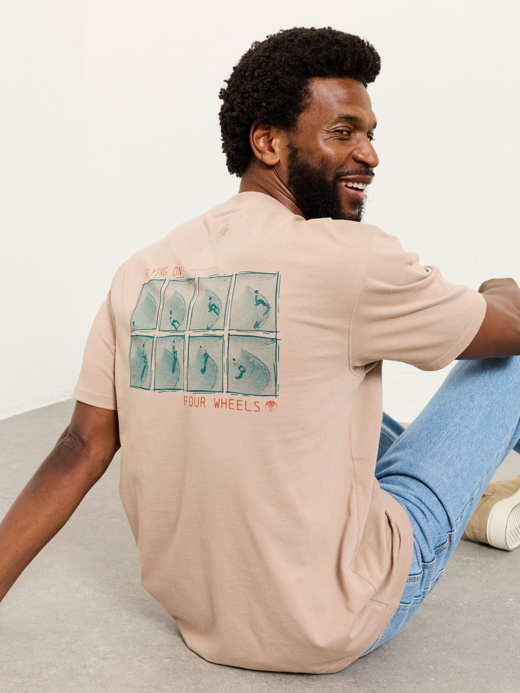 Natural Four Wheels Graphic Tshirt - Image 4 of 6