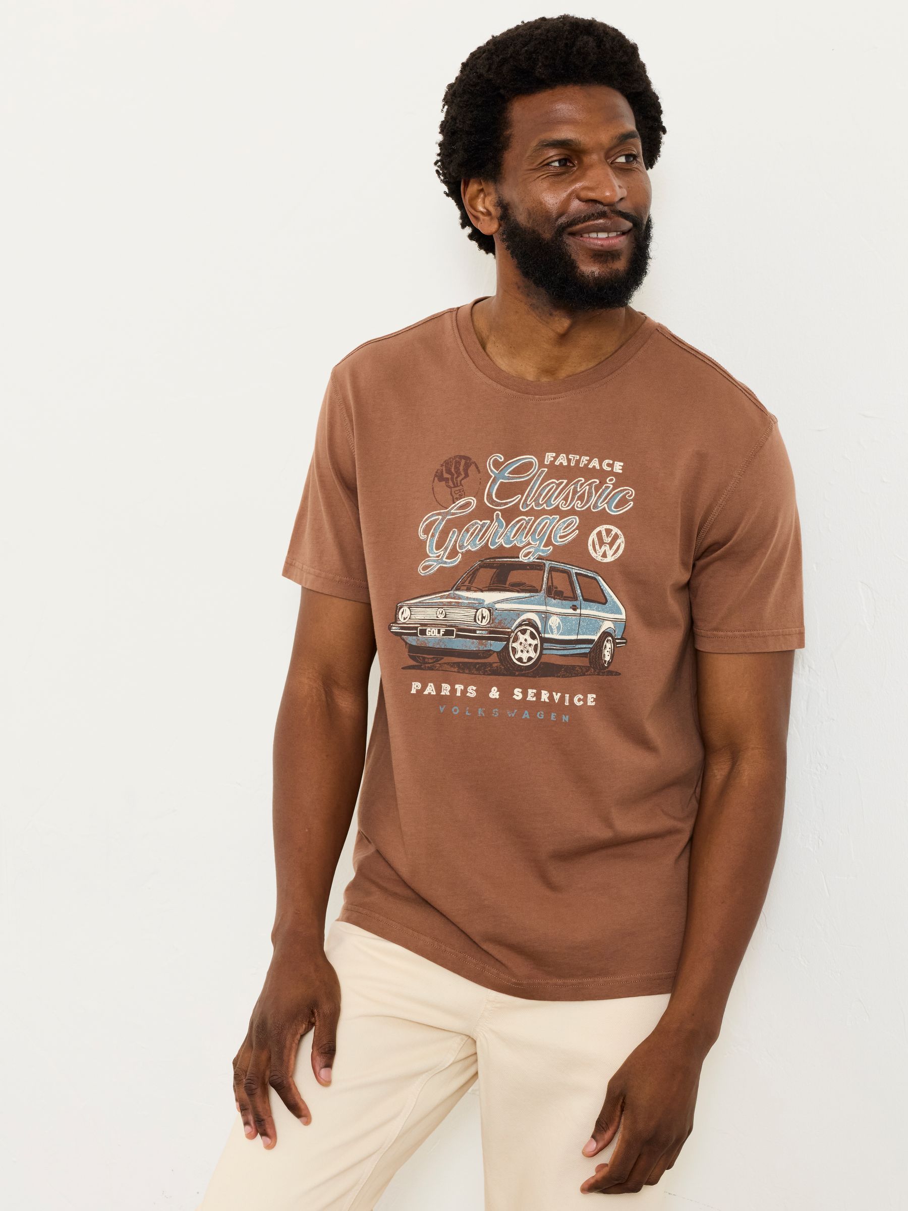 Dark Brown VW Golf Graphic T-Shirt - Image 1 of 6